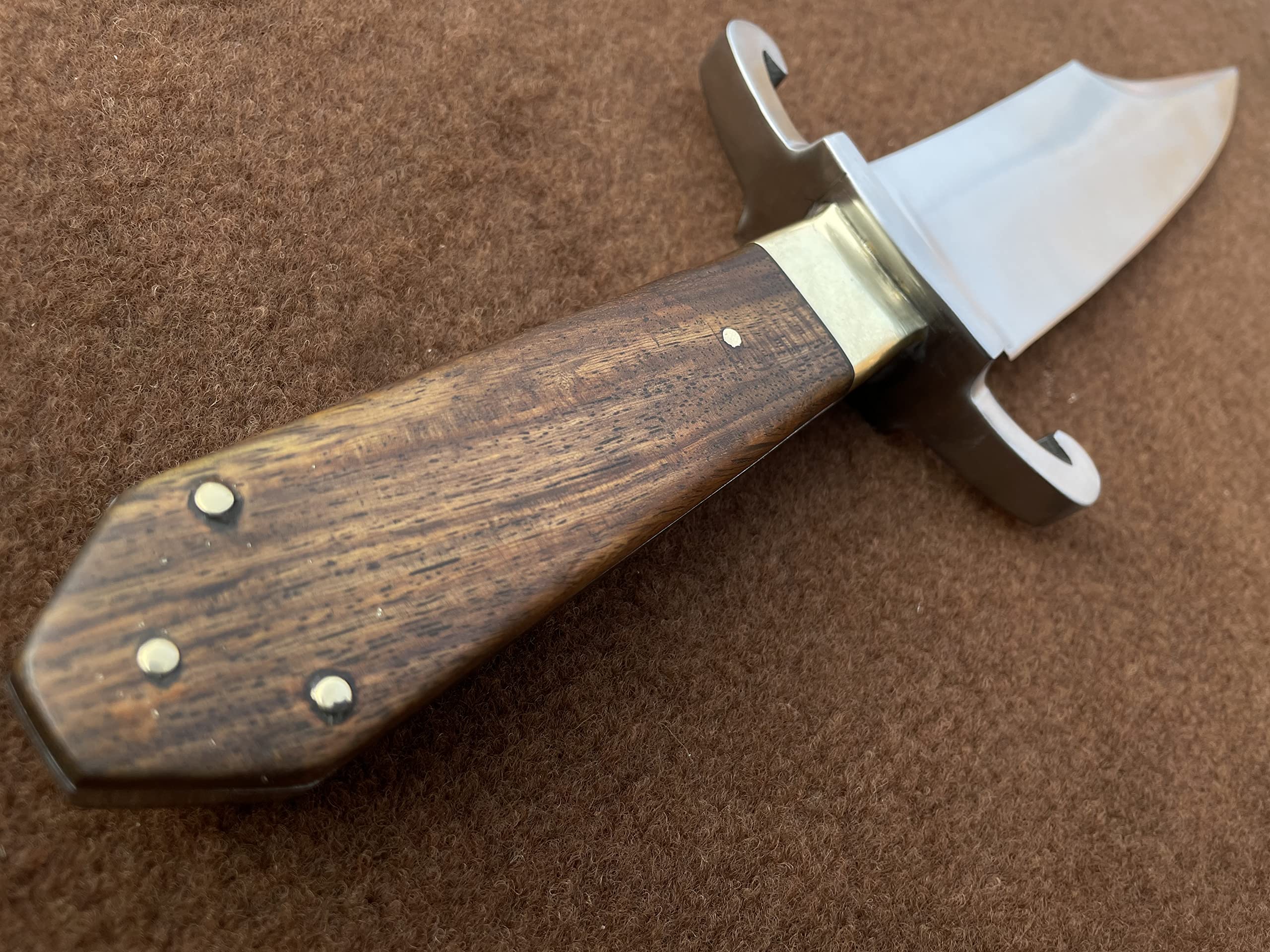 SUFI Coffin Bowie Knife - Handmade 5160 Spring Steel Hunting & Tactical Fixed Blade Knife | Historical Replica | Perfect Outdoor Survival, Camping & Birthday Gift | Durable White Blade for Collectors & Enthusiasts