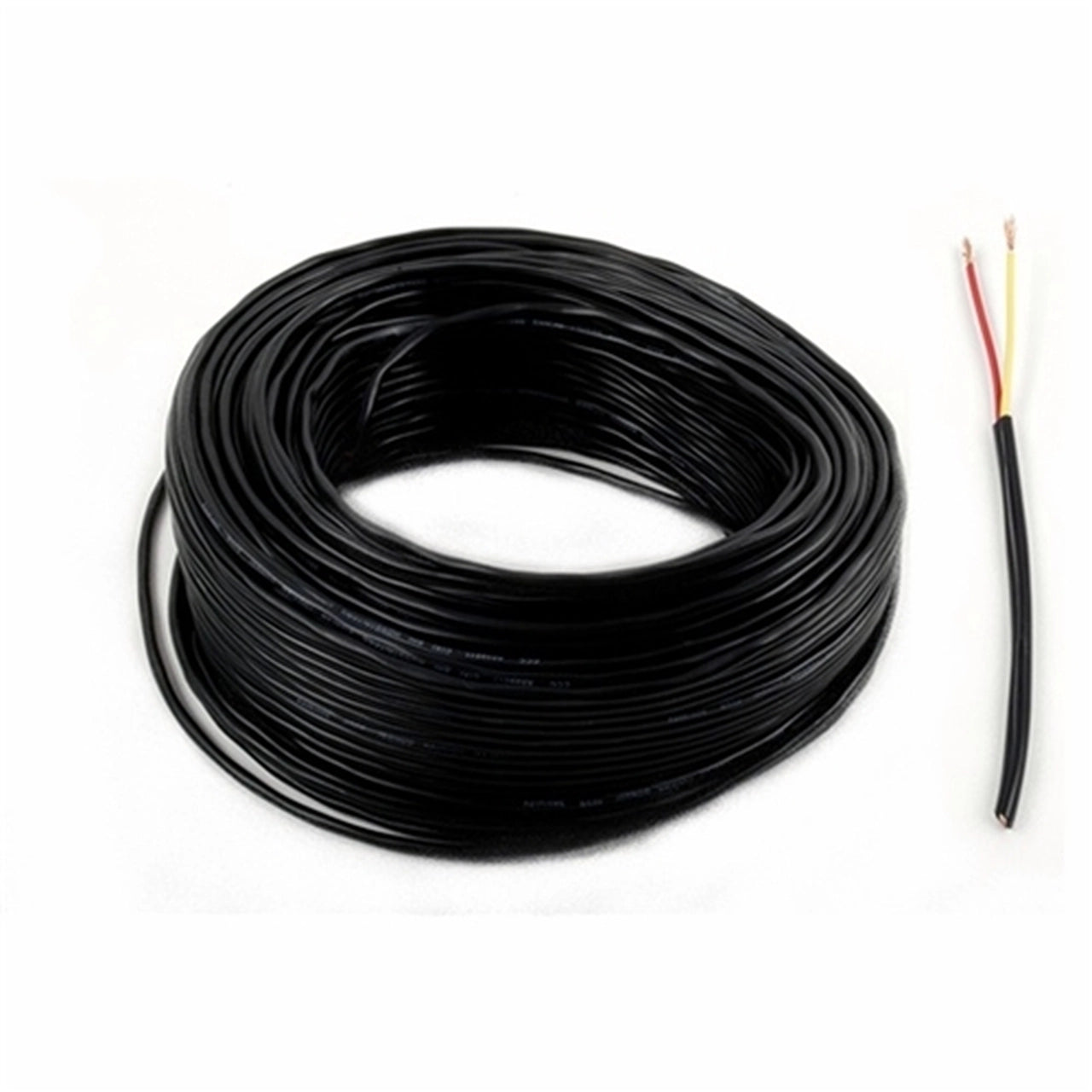 Aleko 40 Feet Black Stranded Wire LM151 2 Core - Perfect for Outdoor Lighting, Automotive Wiring, and DIY Electrical Projects