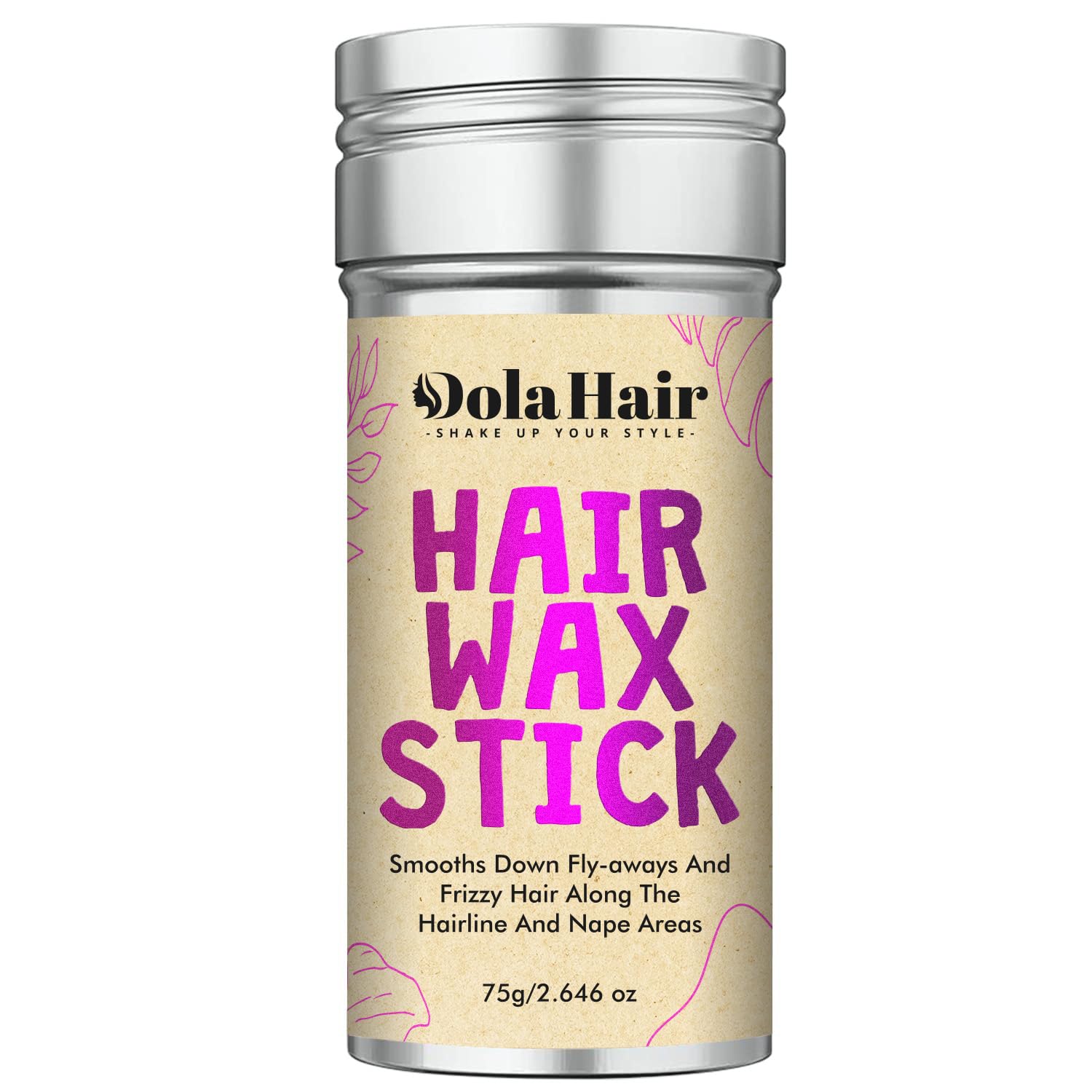 Dolahair Hair Wax Stick - Flyaway Control & Styling Pomade for All Hair Types - Kids, Women & Men - Hair Bun Maker Tool (1 Pack) - Perfect for School, Work & Special Occasions