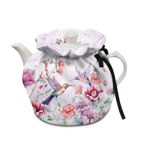 Pink Florals Hummingbird