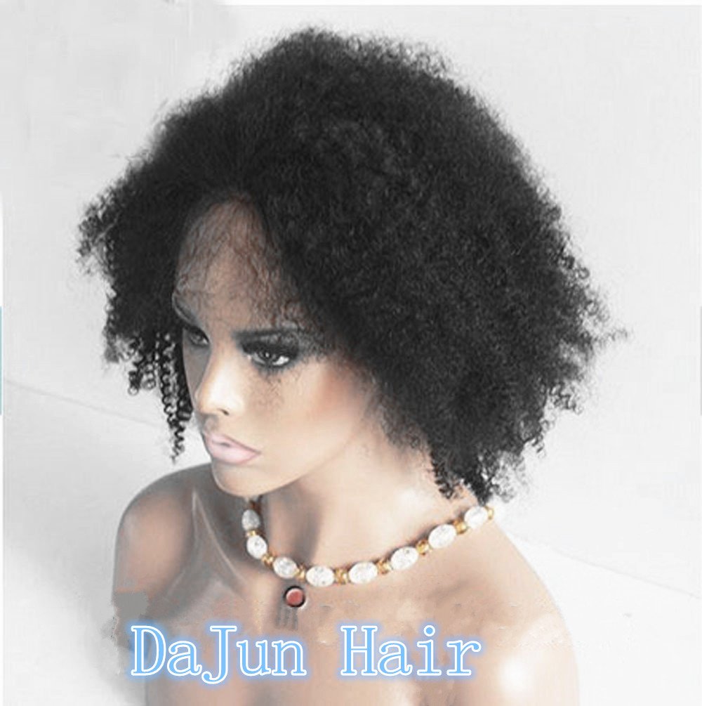 Premium 10-Inch 100% Human Hair Lace Wig for African Americans - Virgin Remy Hair with Natural Curly Texture in Jet Black (#1) | Perfect for Daily Wear, Special Occasions & Protective Styling