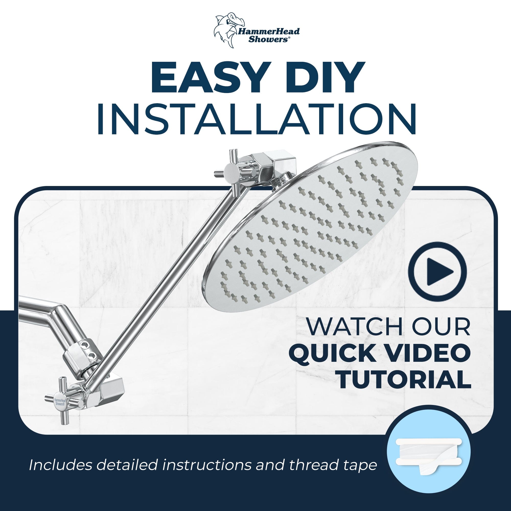 All Metal Adjustable Shower Arm Extension - Extendable Shower Pipe for Height Adjustment, Perfect for Bathroom Renovation & Comfortable Showering Experience