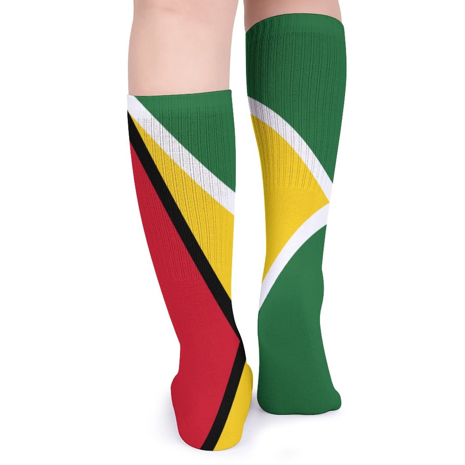 Guyana Flag Casual Socks - Moisture Wicking & Breathable Athletic Socks for Men & Women (5 Pairs) - Perfect for Sports, Gym, Running & Everyday Wear