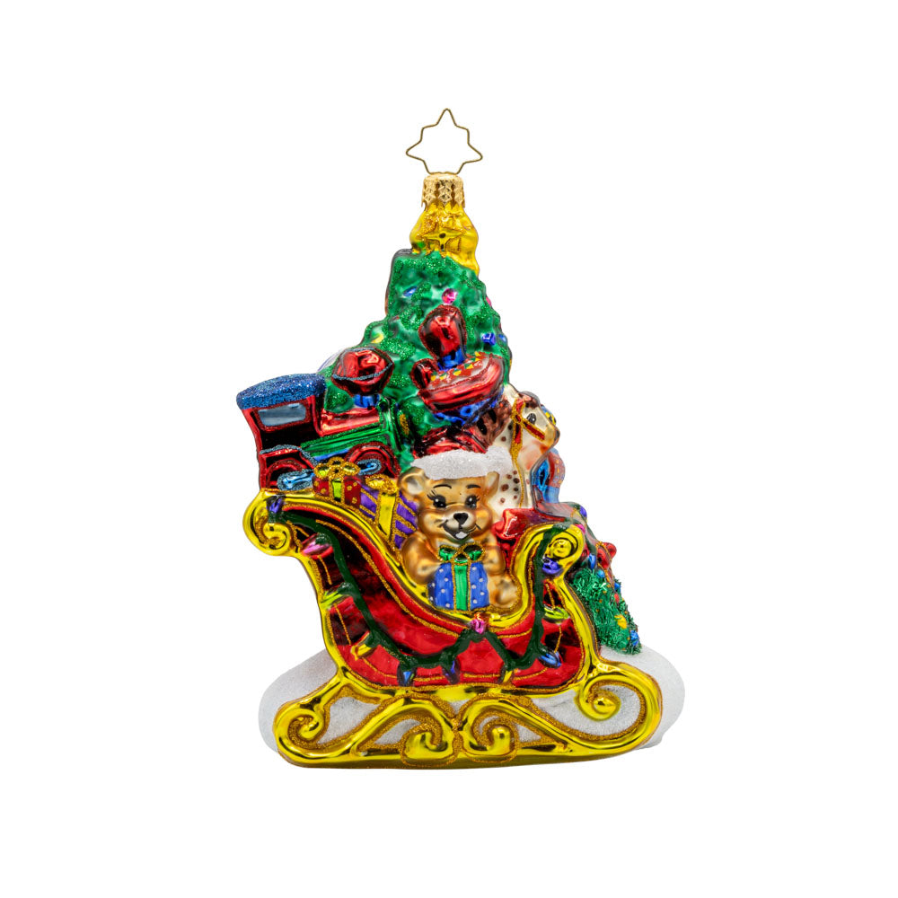 Jolly Sleigh Express - Premium Christmas Holiday Decorations for Home, Office & Outdoor - Perfect for Xmas Tree Ornaments, Gift Wrapping & Festive Party Decor