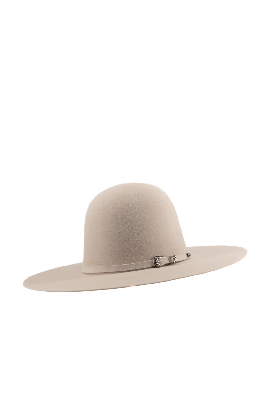 Rock'em 4X Taupe Open Crown Felt Cowboy Hat for Men & Women - Western Rodeo, Outdoor Riding, Country Music Festivals & Sun Protection