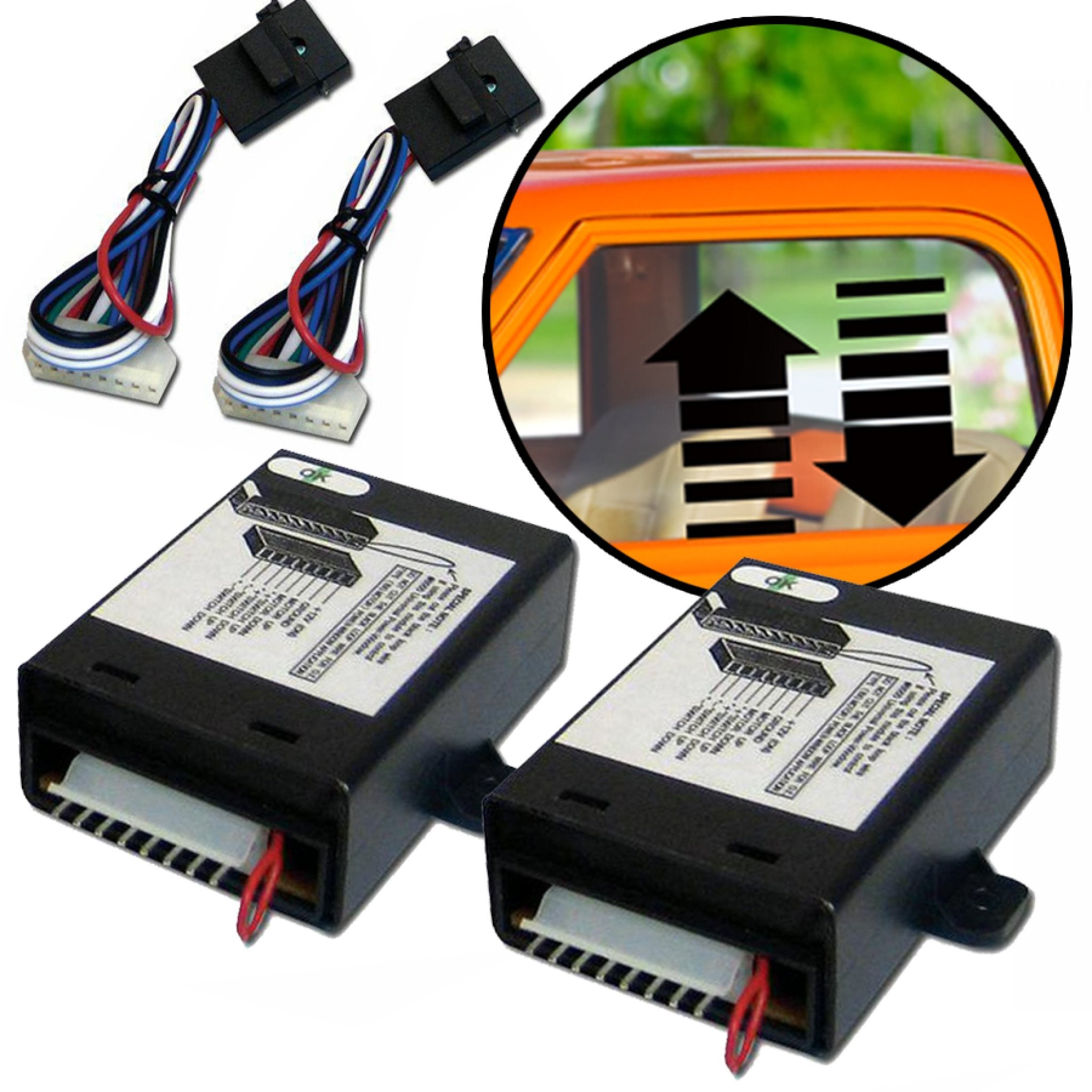 1901-1907 Oldsmobile Model F 28 One-Touch Power Window Switch Control Module Kit 12V - Easy Window Control for Classic Car Restoration & Daily Driving