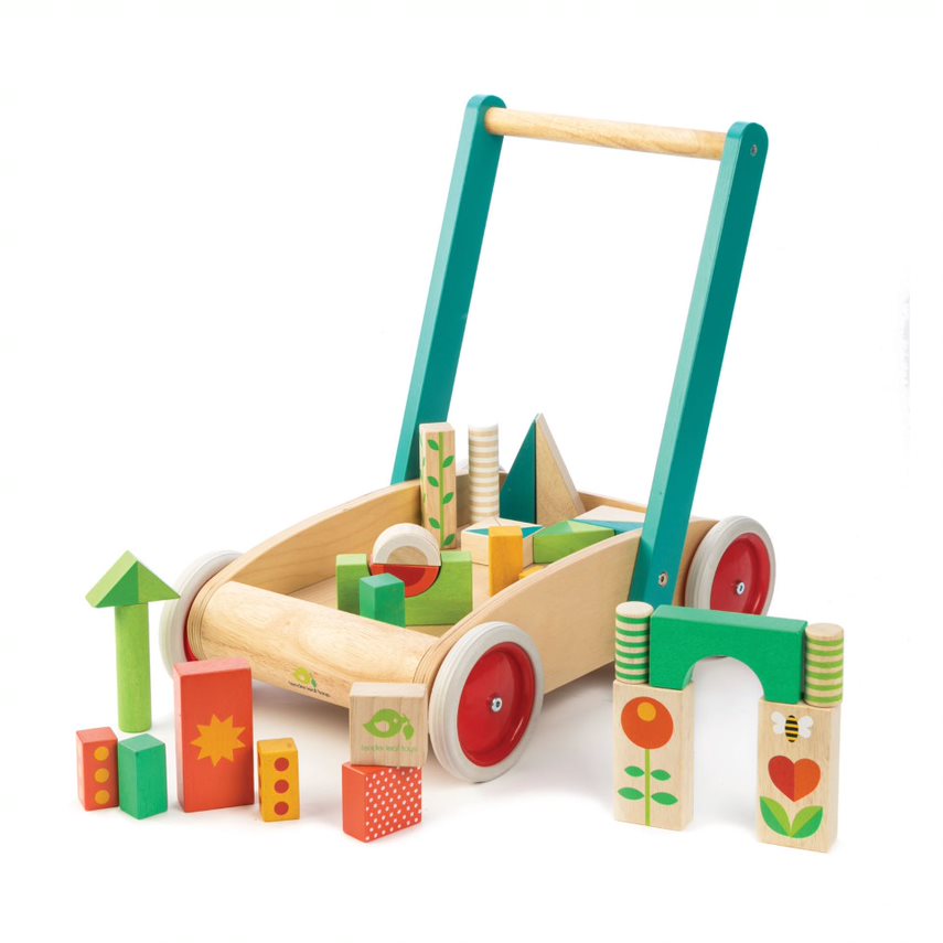 Baby Walker with Blocks - Safe & Fun Learning Toy for Toddlers - Perfect for Indoor Play & Early Childhood Development