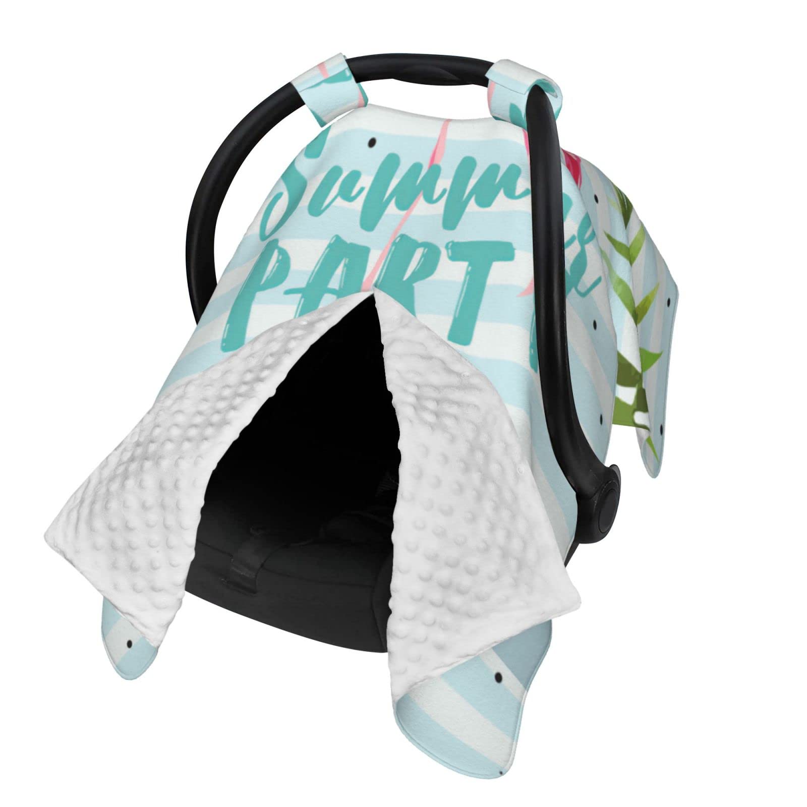 Personalized Baby Car Seat Covers with Name - Custom Infant Car Seat Canopy for Boys & Girls - Nursing & Breastfeeding Cover - Soft & Washable - Perfect for Travel, Shopping & Daily Use