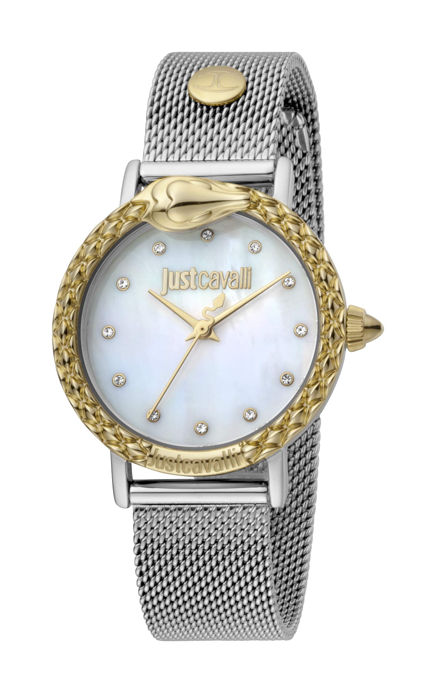 Just Cavalli Fashion Animal Print Ladies 3-Hand Quartz Watch - Stylish Accessory for Women's Everyday Wear & Special Occasions