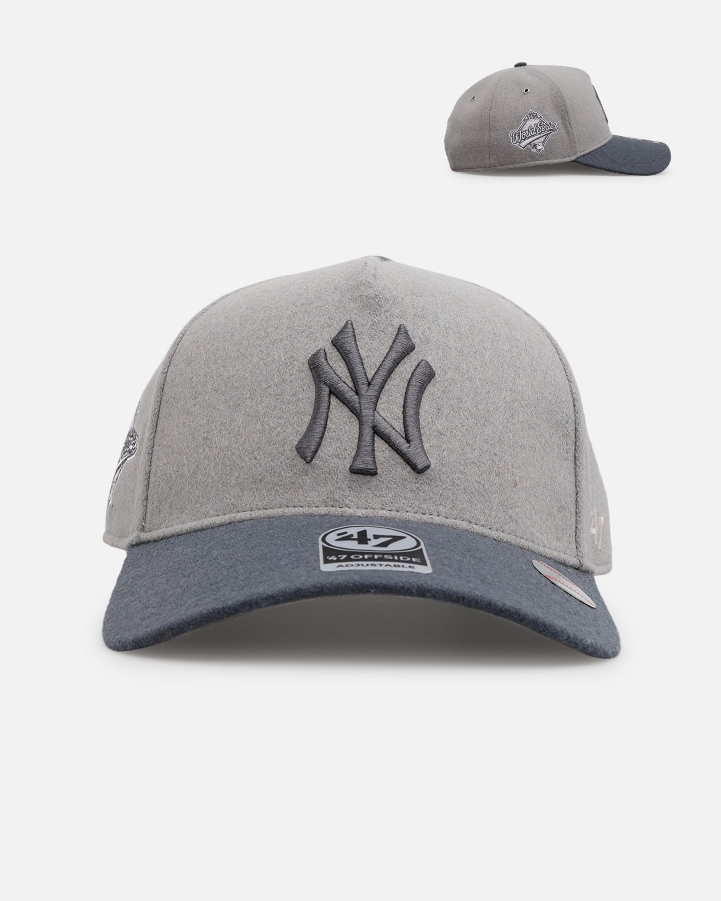 New York Yankees 'Shades Of Gray' 47 Brand Snapback Hat - Adjustable Cement Color Baseball Cap for Men & Women - Perfect for Games, Streetwear & Fan Collections