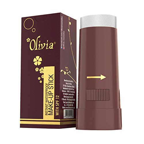 Olivia Instant Makeup Shimmering Stick Concealer - Pearl White, 15g, Shade No.007W, SPF 12 | Brightening & Hydrating | Perfect for Everyday Wear & Touch-Ups