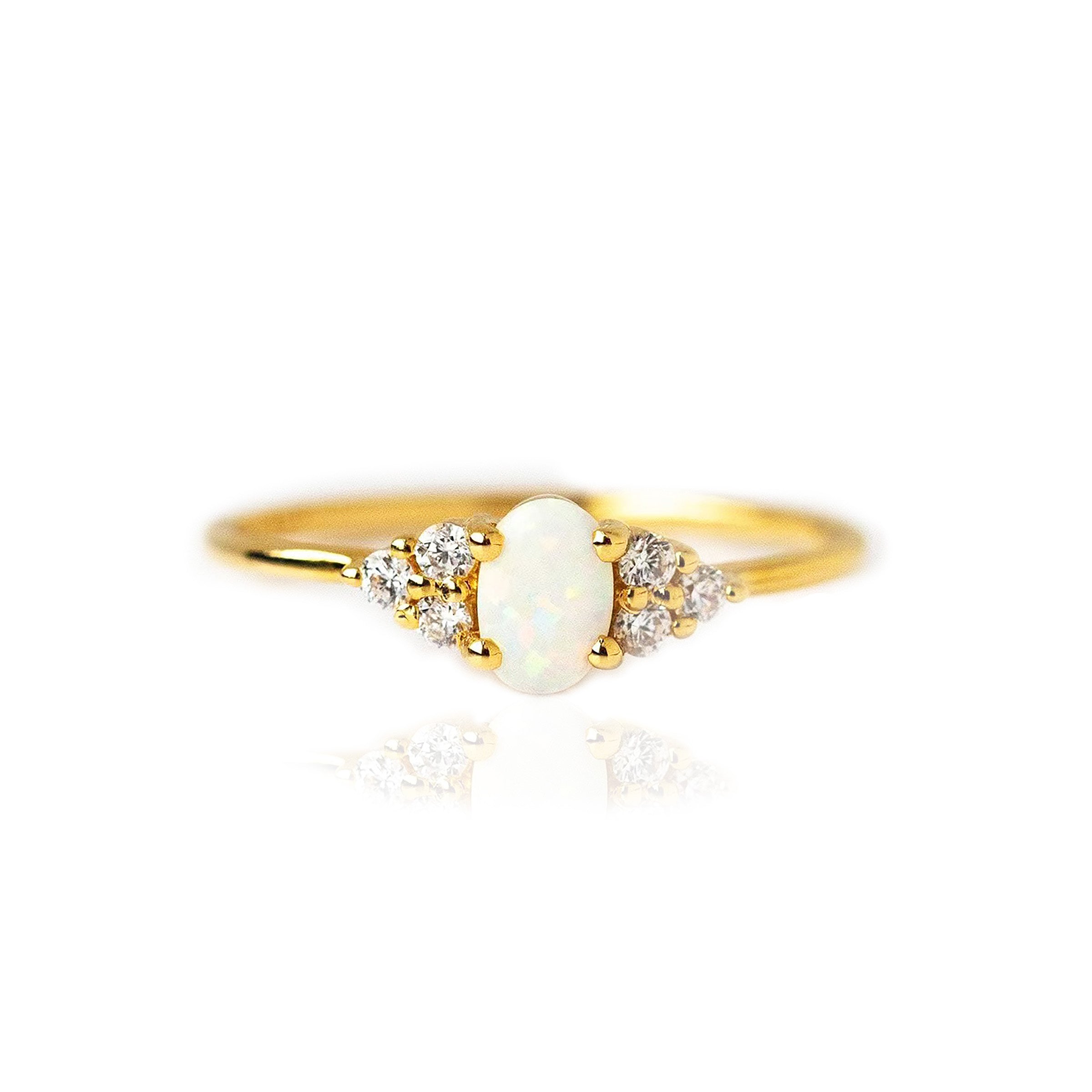 CherishedEssence: 14K Gold Oval Breastmilk Keepsake Ring - Perfect for Nursing Mothers & Memorial Jewelry Gifts