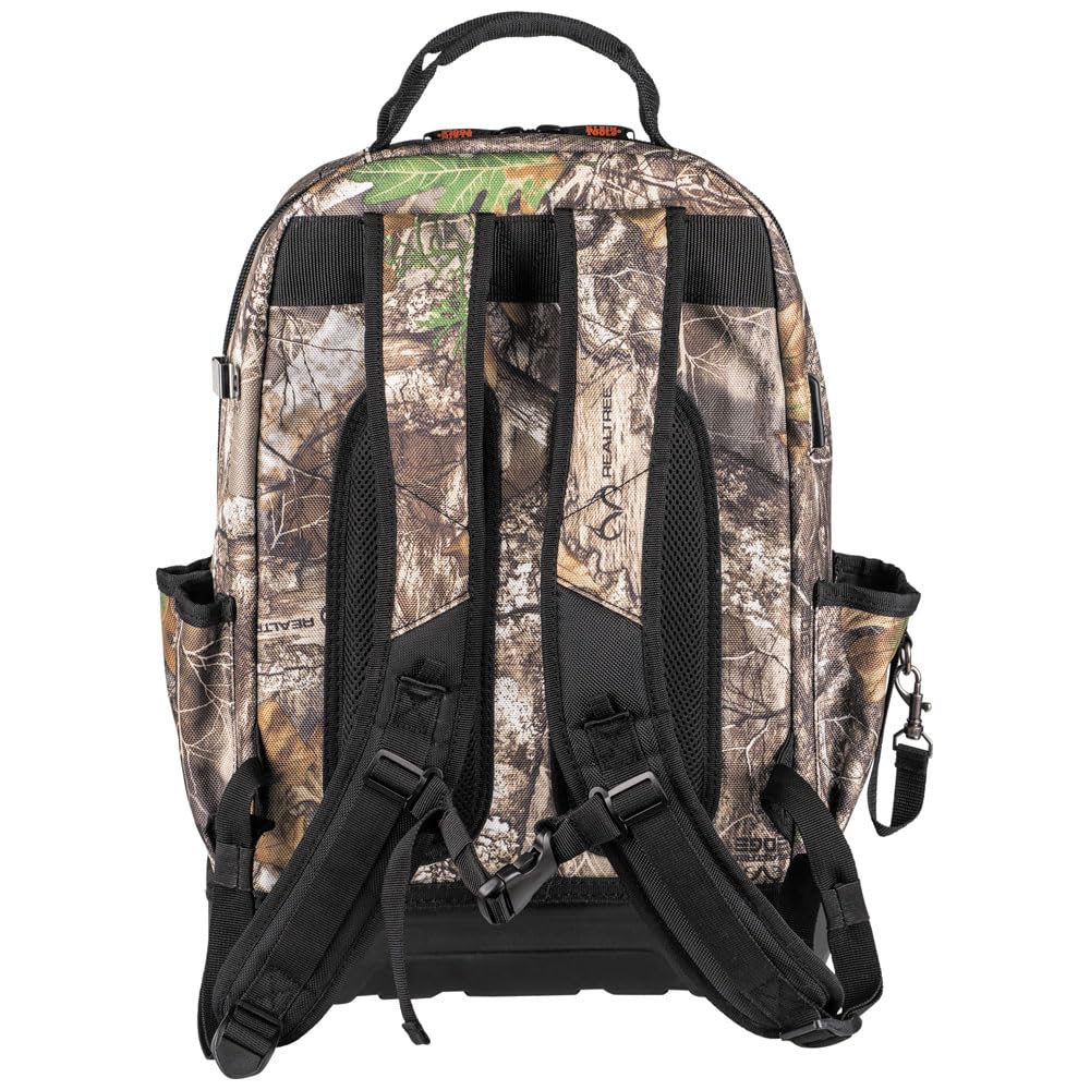 Klein Tools 62800BPCAMO Tradesman Pro Extra-Large 40-Pocket Camo Tool Backpack with Molded Bottom & Charging Port - Durable Jobsite Backpack for Electricians, Contractors & DIY Projects