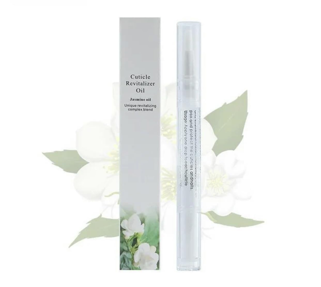 Jasmine Cuticle Oil Pen - Nourishing & Revitalizing Nail Care Treatment with Natural Oils for Dry, Damaged Cuticles | Perfect for Manicures, At-Home Nail Care & Hand Beauty Routine