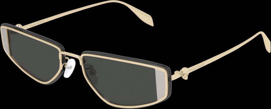 Alexander McQueen AM0220SA Sunglasses - Luxury Designer Shades for Men & Women - UV Protection & Polarized Lenses - Perfect for Driving, Travel & Fashion Accessories
