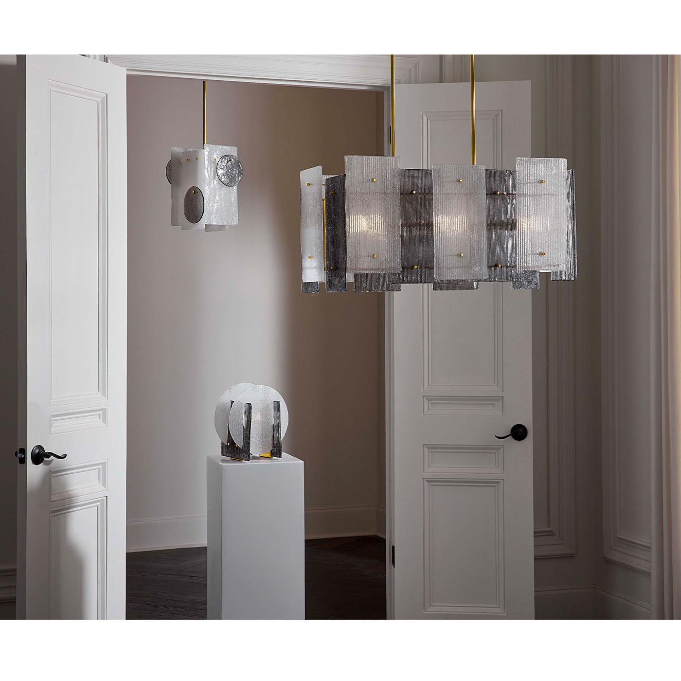Rialto Chandelier - Modern Crystal Ceiling Light Fixture for Dining Room & Living Room | Elegant Lighting for Home Decor & Wedding Venues