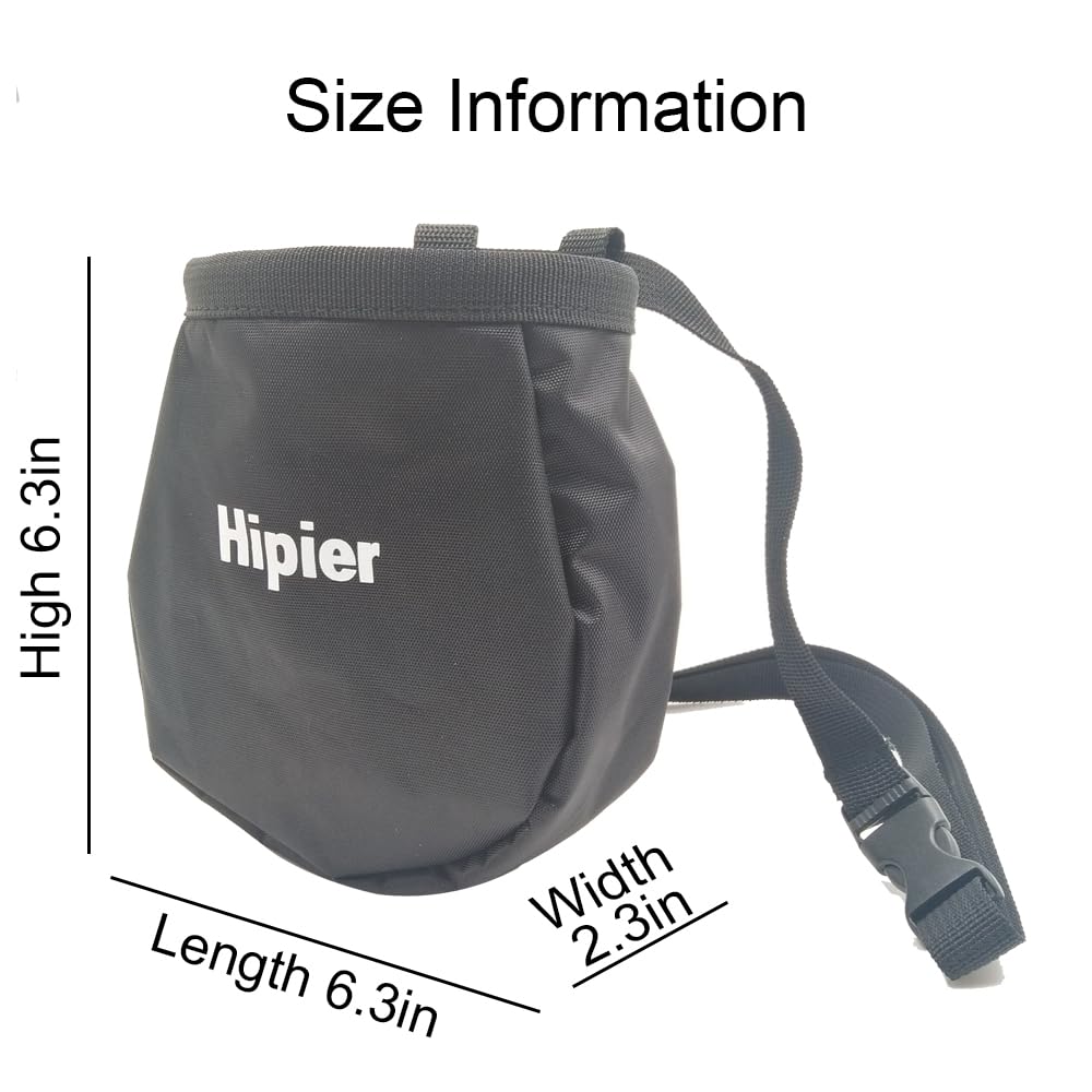 FX Chalk Bag for Climbing, Gymnastics & Weightlifting - Chalk Pouch with Back Zipper Pocket & Adjustable Waist Belt - Perfect for Rock Climbing, Gym Workouts & Cross Training