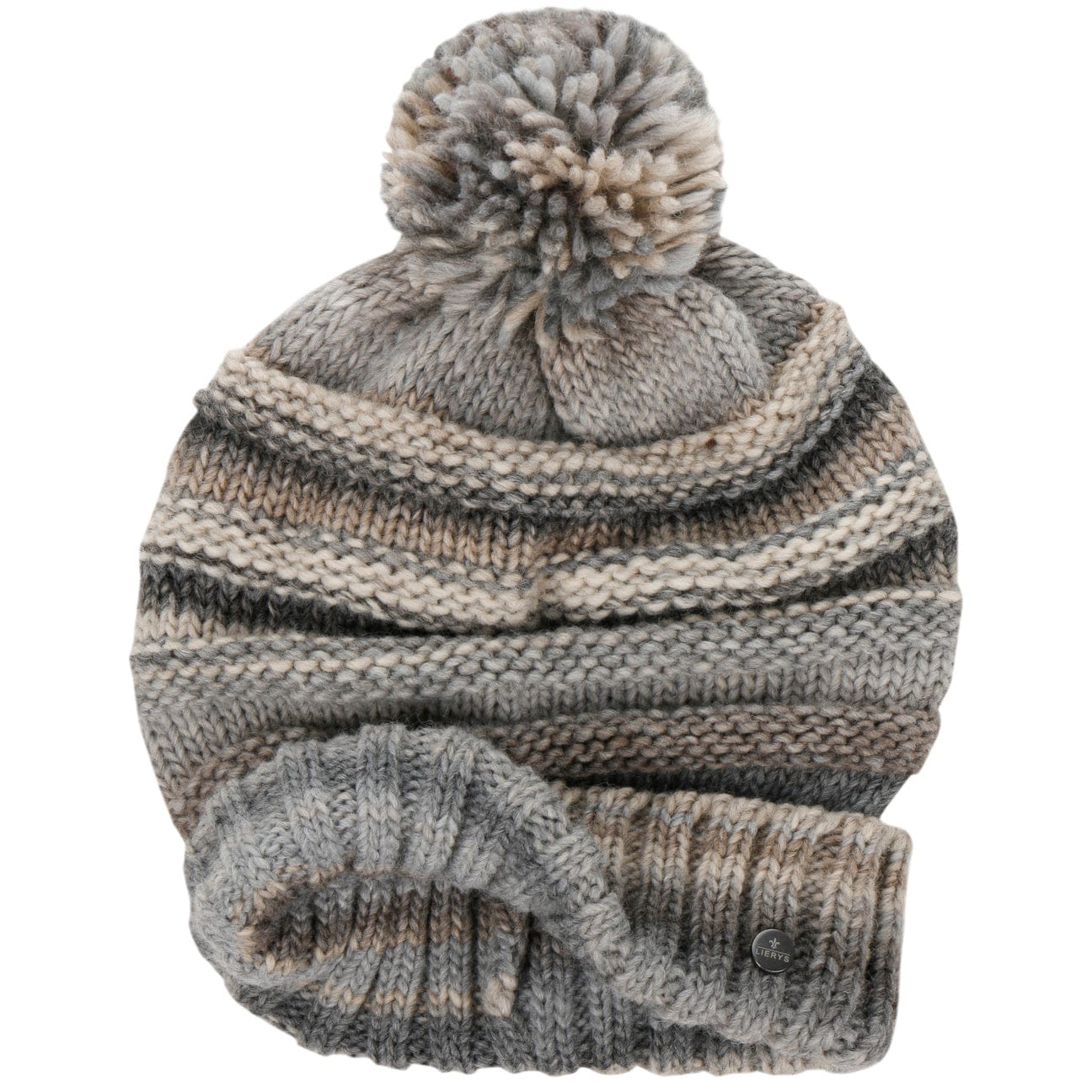 Lierys Faux Fur Pompom Beanie - Soft Winter Knit Hat for Women & Men - Cozy Cold Weather Accessory for Skiing, Snowboarding & Outdoor Activities