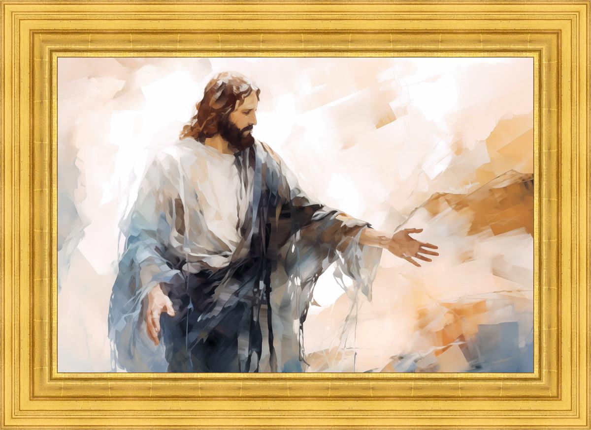 Come Unto Me By Gabriel Heaton - Inspirational Christian Wall Art for Home & Church Decor | Perfect for Living Room, Bedroom & Office