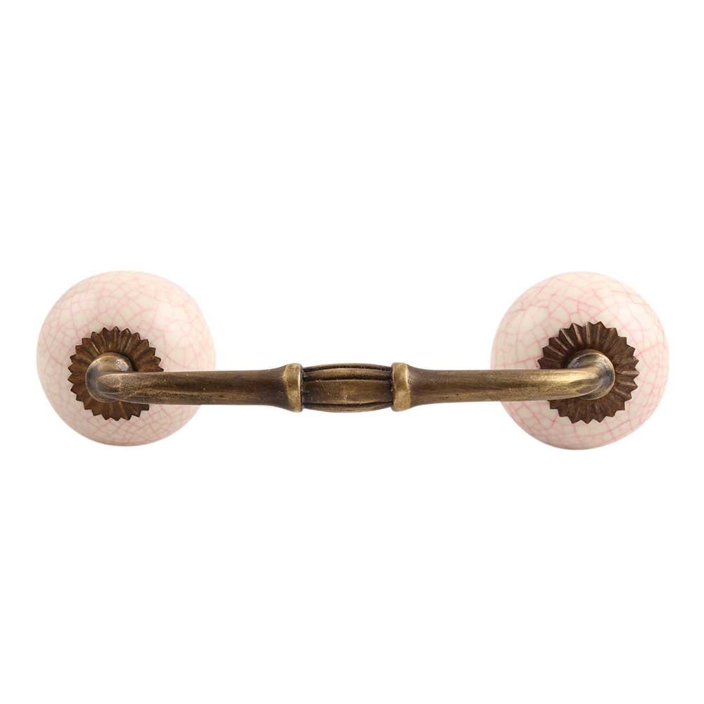 Vintage Ceramic Cream Cabinet Pulls - 4
