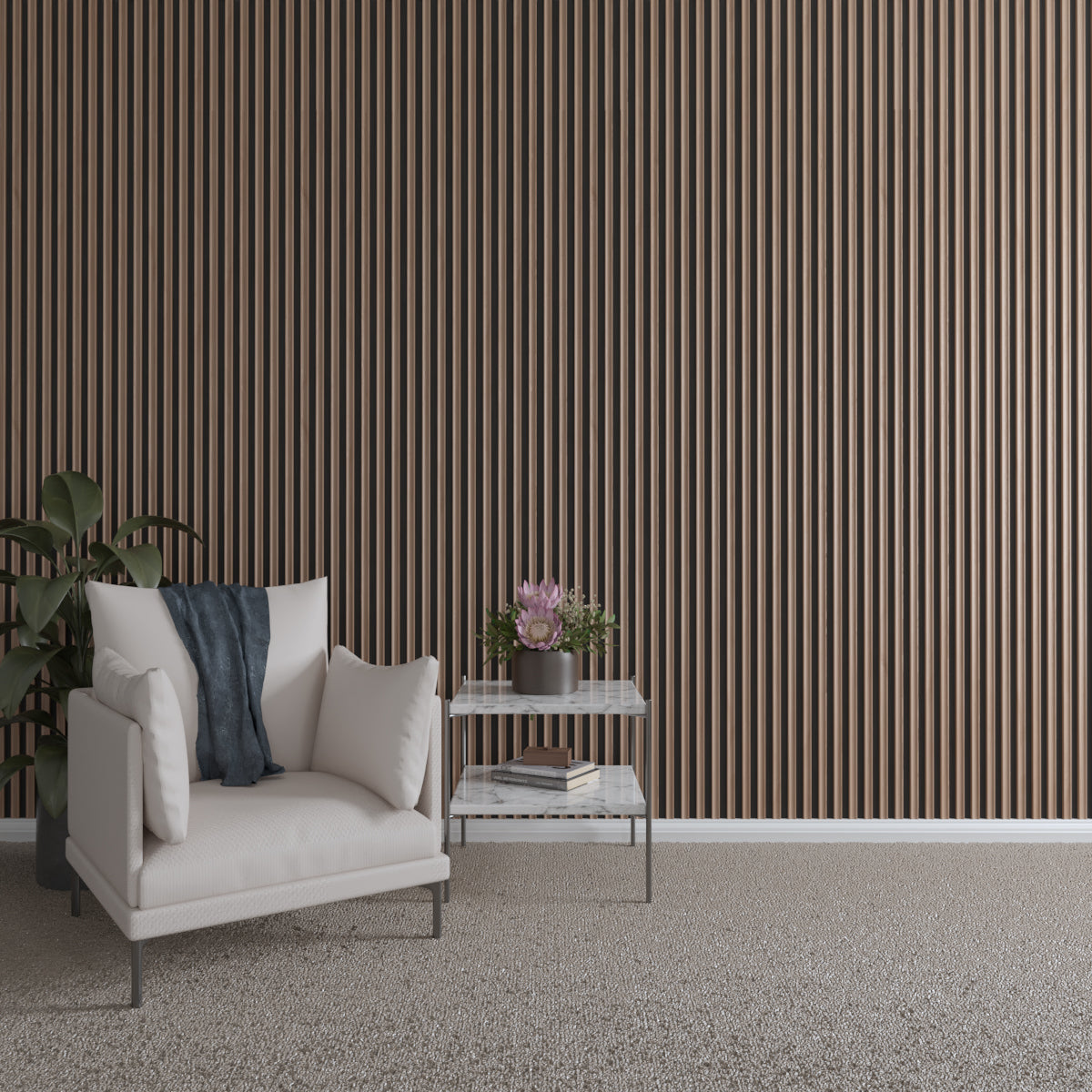 Premium Stain Grade Hardwood Slats - Concave Design for Custom Furniture & DIY Projects - Perfect for Cabinets, Shelving, and Home Decor