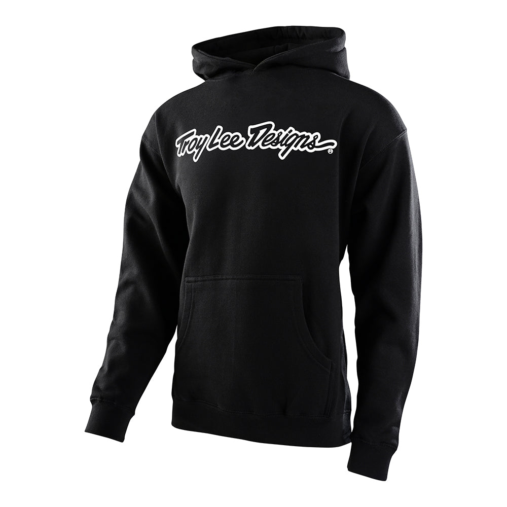 Youth Pullover Hoodie - Signature Black & White - Comfortable Casual Wear for Teens & Young Adults - Perfect for School, Outings & Everyday Fashion