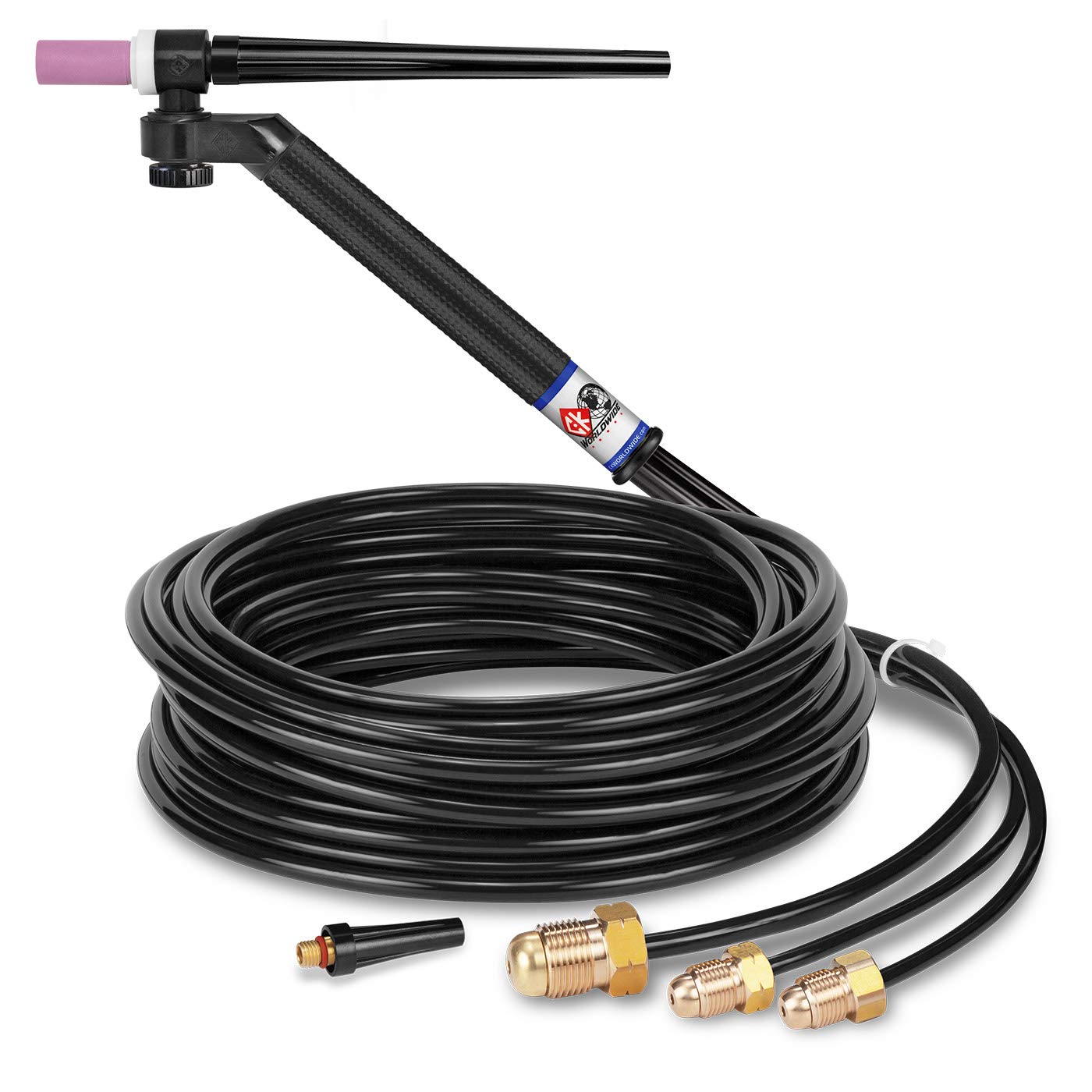 CK230 Flex Lock Torch Pack with 7.6m Water Cooling Cable - Professional Welding Torch Kit for TIG MIG Arc Welding - Durable & Flexible for Industrial Metal Fabrication