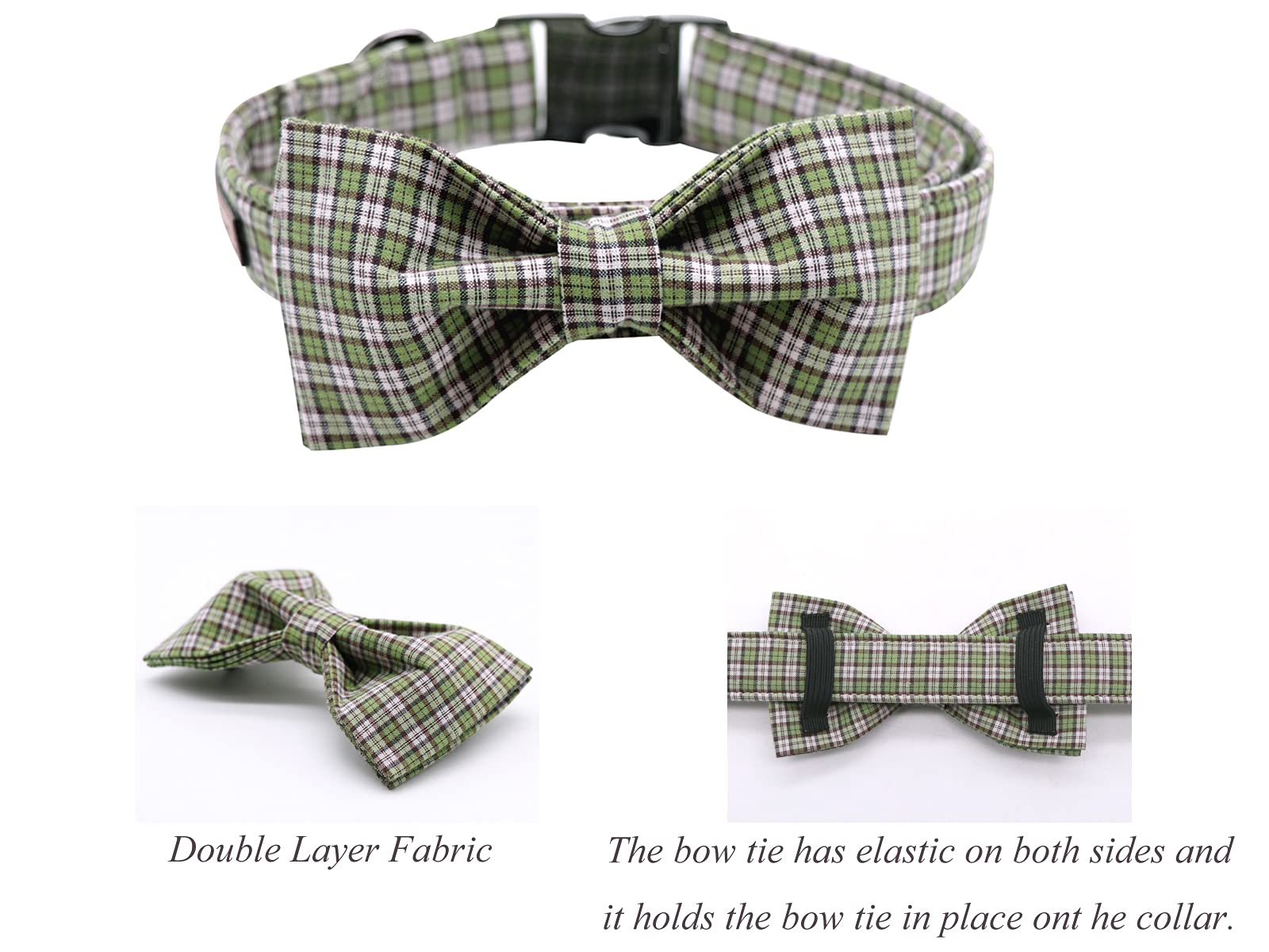 Lionet Paws Dog Collar with Bow Tie - Soft Comfortable Adjustable Pet Collar with Metal Buckle for X-Large Dogs (16-26 Inches Neck Size) - Perfect for Daily Walks, Grooming, and Special Occasions