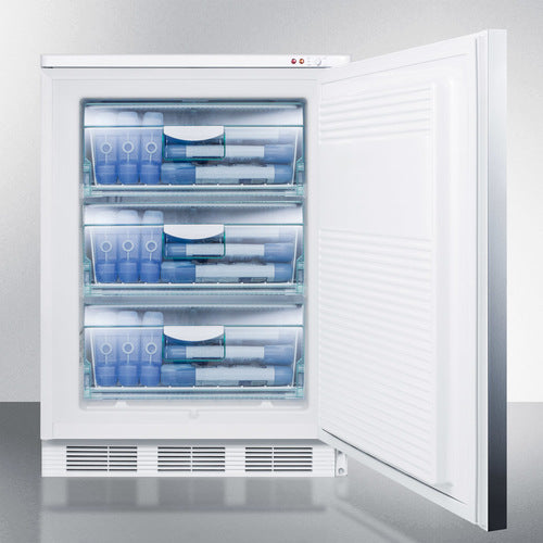 Accucold 24 Inch Wide All Freezer - VT65ML7SSHH - Energy Efficient Upright Freezer for Home, Garage, or Basement Storage