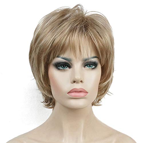 Stylish Short Layered Shaggy Synthetic Wig with Bangs for Women - Perfect for Cosplay, Halloween & Daily Fashion Looks
