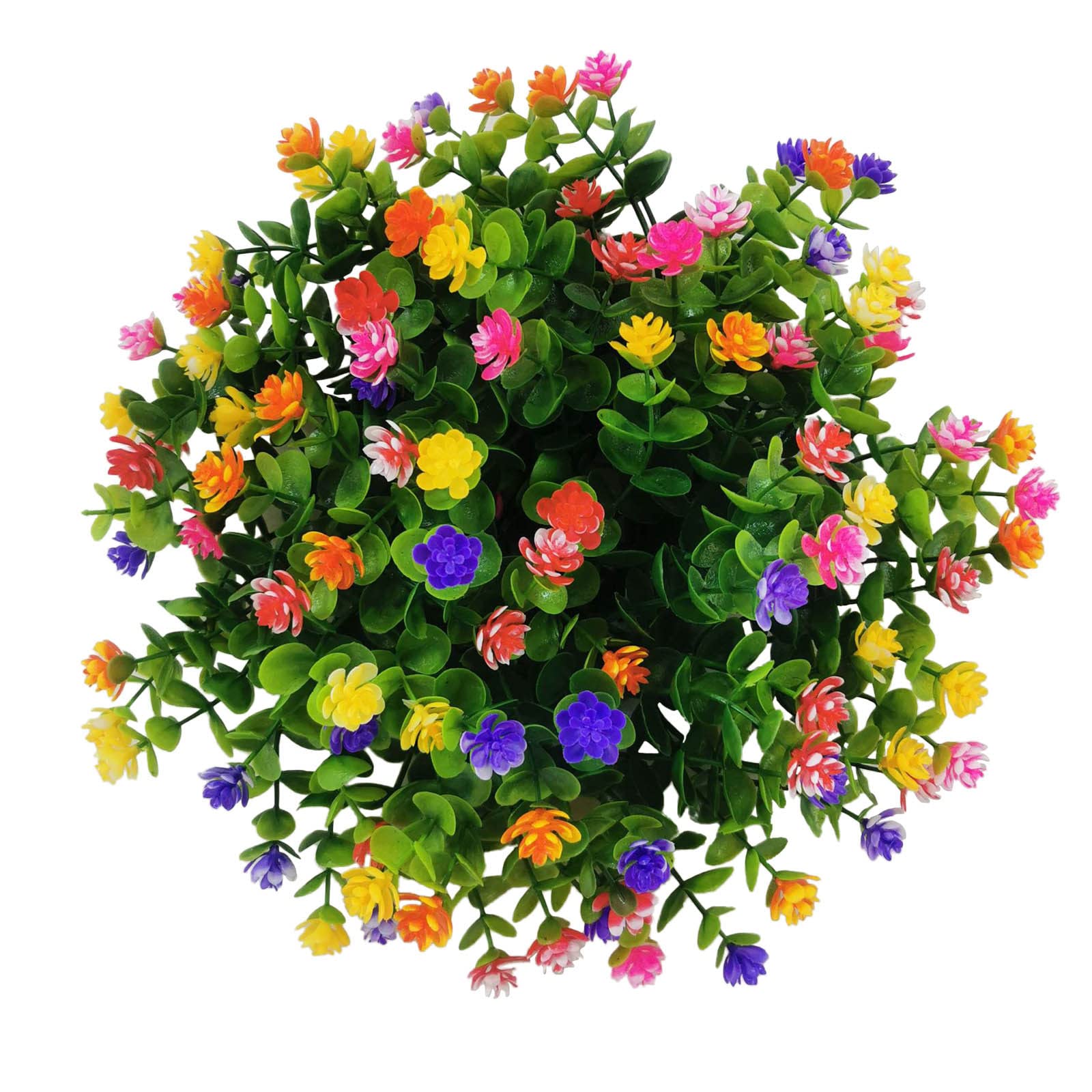 Artificial Gypsophila Flower Garland - Solar Powered Hanging Wreath for Door, Garden & Outdoor Decor | Summer Wedding, Patio & Party Decoration