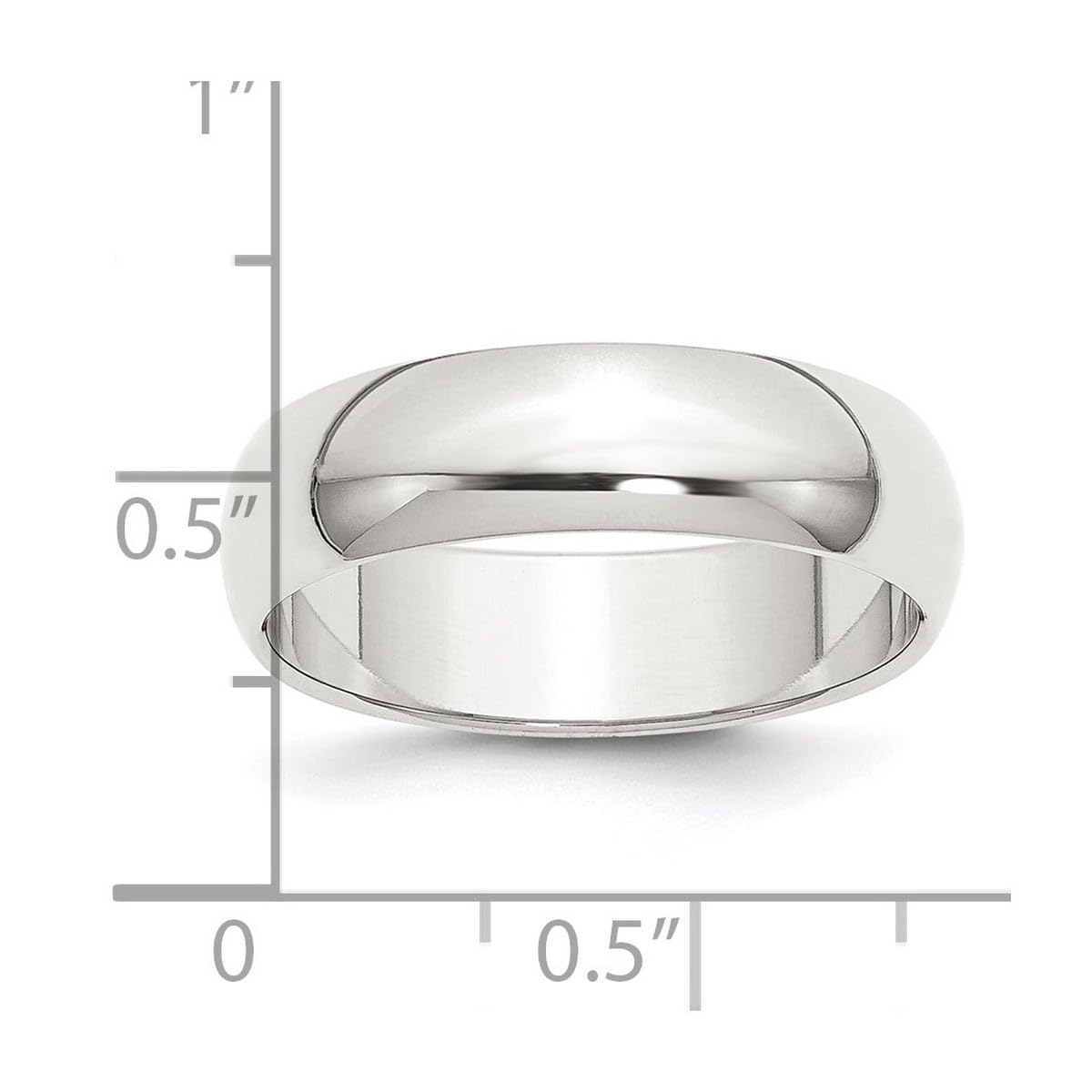 925 Sterling Silver Half Round Band Ring for Women & Men - Durable & Hypoallergenic Wedding, Engagement, or Fashion Jewelry - Available in Multiple Sizes (US 4-12) - Perfect for Gifts, Anniversaries & Everyday Wear