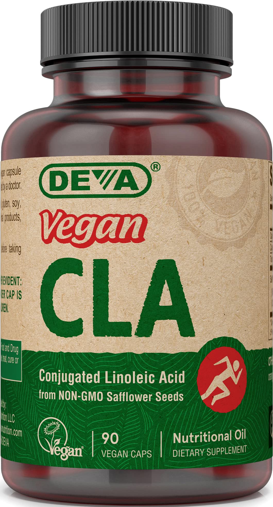 Deva Vegan CLA 90 Capsules - Plant-Based Weight Management Supplement for Women & Men - Supports Metabolism & Healthy Weight Loss - Perfect for Vegan Diet & Active Lifestyle