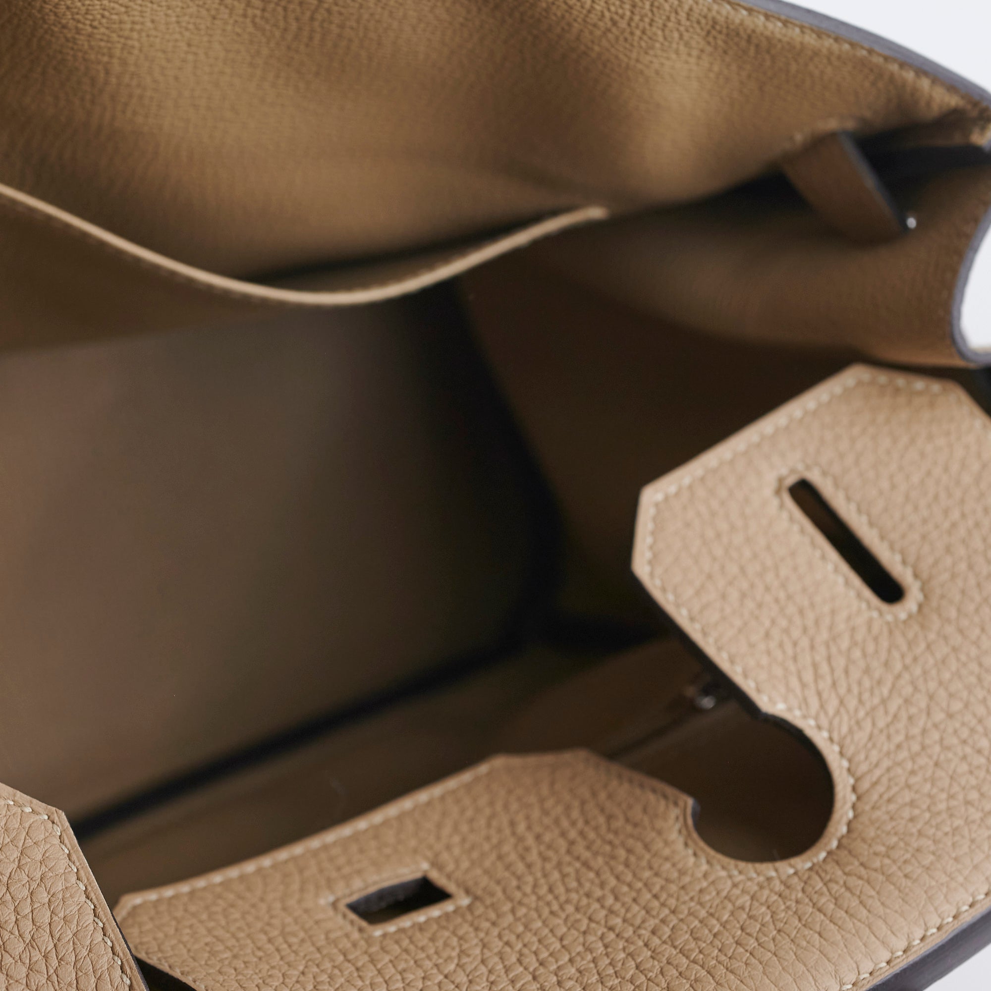 Authentic Hermès Birkin 30 Handbag in Clemence Leather - Luxury Trench Color Tote Bag for Women | Perfect for Work, Travel & Special Occasions