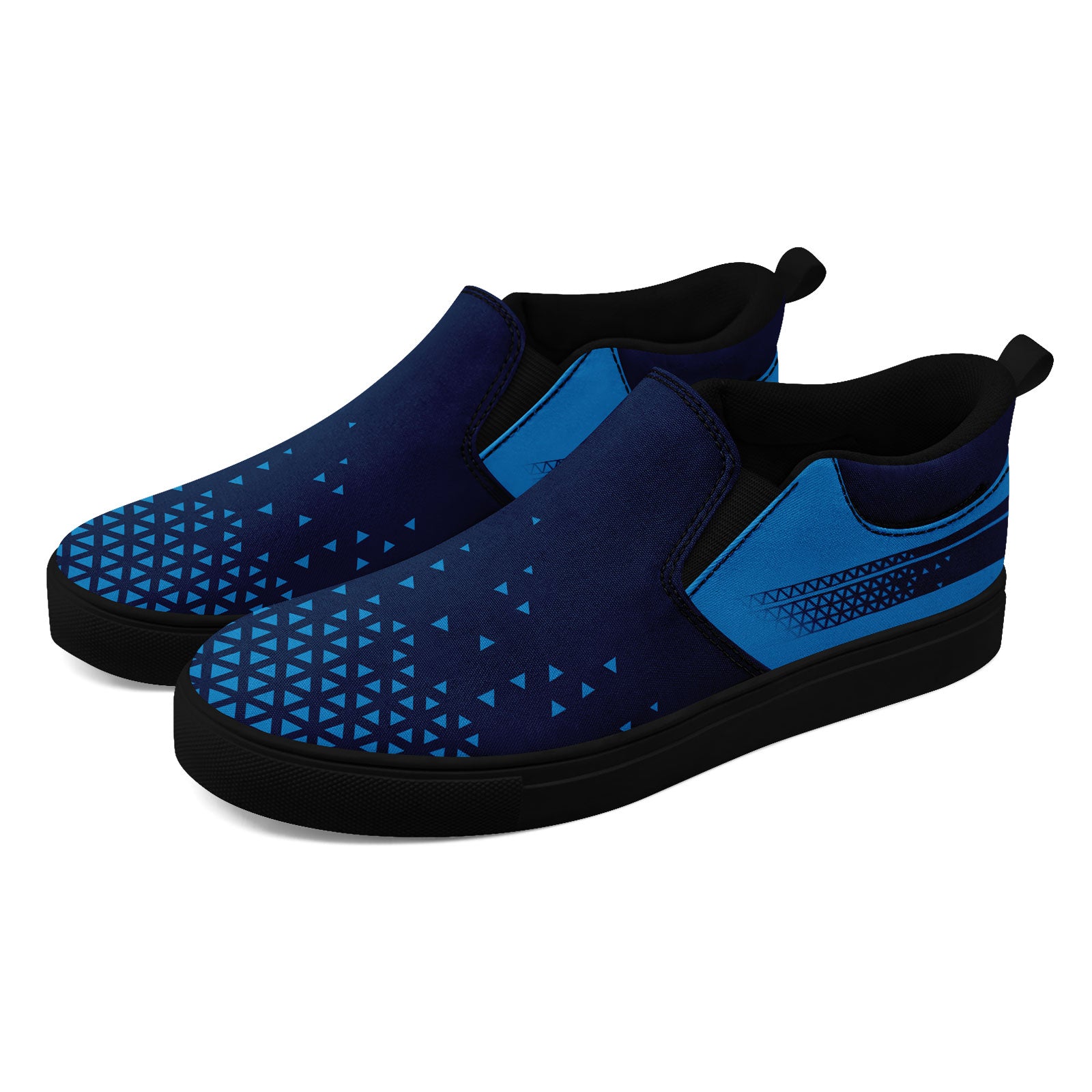 Custom Personalized Slip-On Canvas Sneakers for Men & Women - Handmade Breathable Comfortable Shoes for Casual Wear, Walking & Travel - FN071 E023042