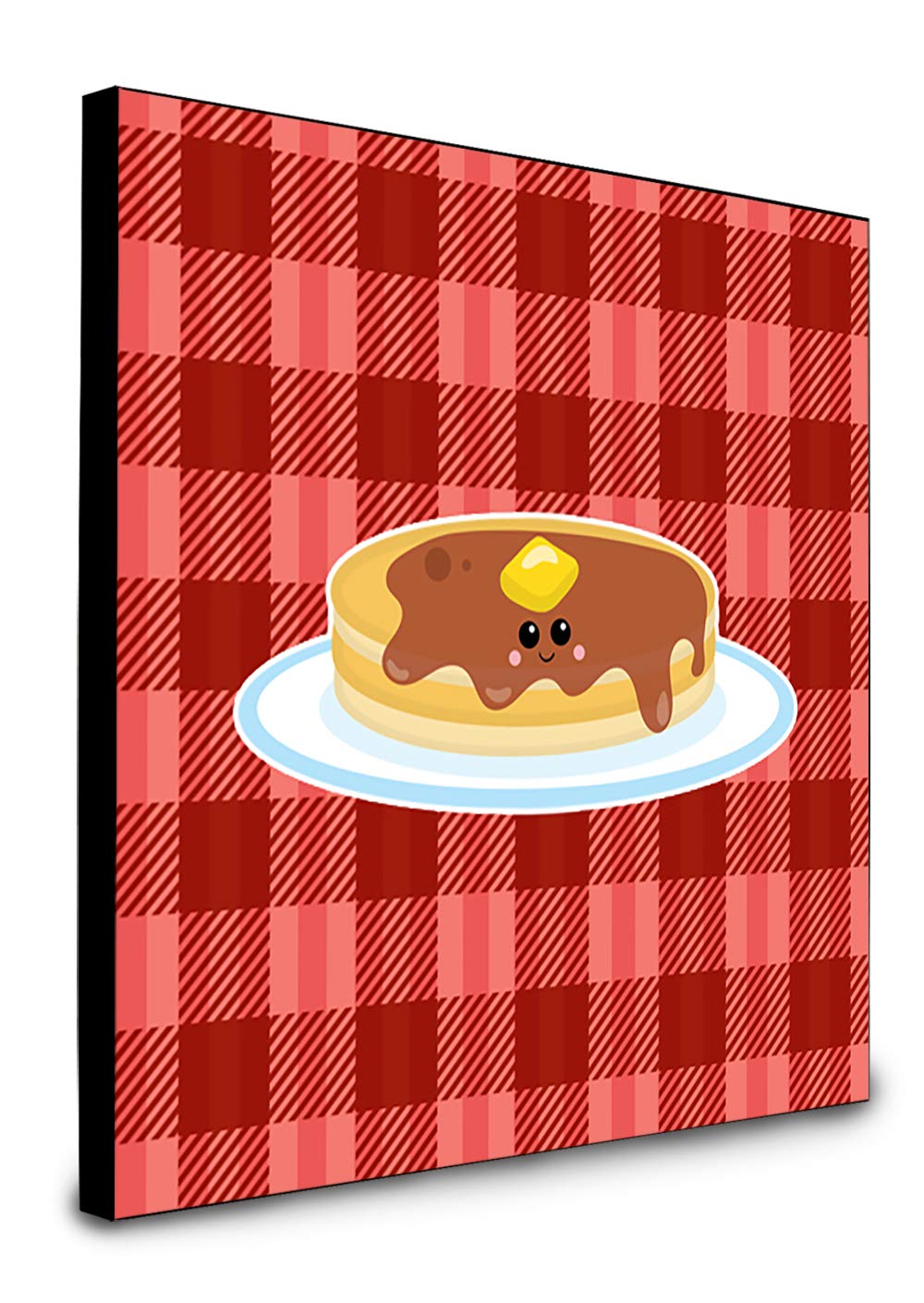Caroline's Treasures Multicolor Pancake Face Artwork Panel - Unique Kitchen Wall Decor for Home & Cafe
