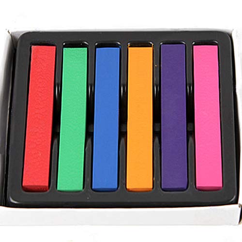 Brussels08 6/12/24/36 Pcs Non-Toxic Temporary Hair Chalk Pens - Washable Hair Dye Colors for Parties, Cosplay, Halloween & Theater Makeup | Salon-Quality Hair Pastels Kit for Kids & Adults