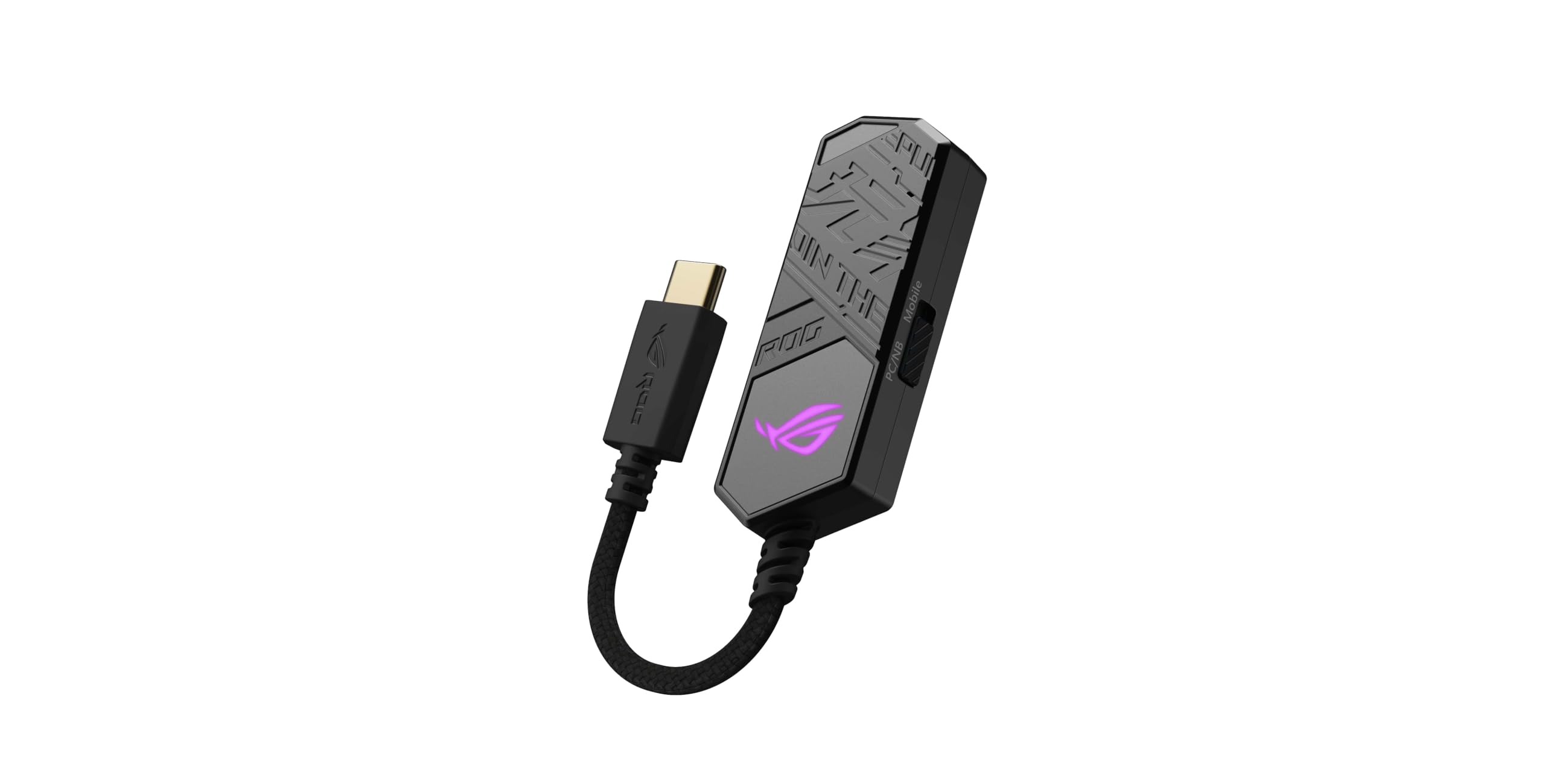 ASUS ROG Clavis USB-C Gaming DAC with ESS 9281 Quad DAC Amplifier | AI Noise-Canceling Mic | MQA Rendering | Aura Sync RGB | Compatible with PC, Mobile, PS5 & Switch | Perfect for Competitive Gaming & Streaming