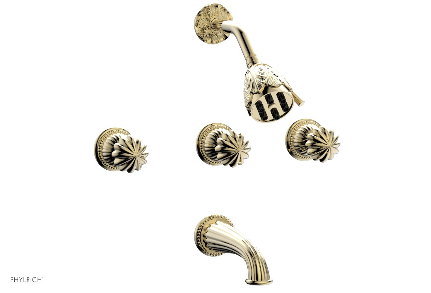 GEORGIAN & BARCELONA 3-Handle Tub and Shower Faucet Set K2361 - Luxury Bathroom Fixture for Modern Homes, Perfect for Bathroom Renovations and Spa-Like Showers