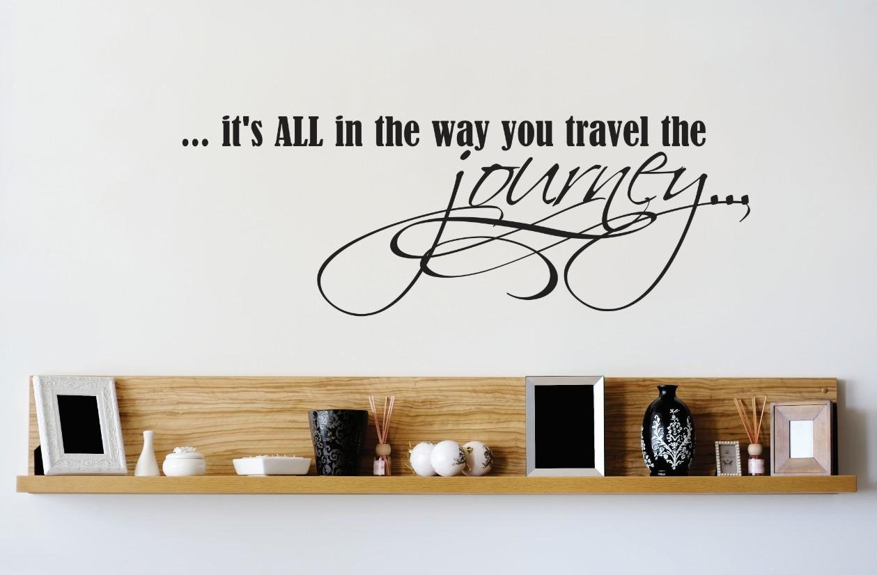 DIY Removable Travel Themed Wall Decals for Bedroom - 14x27 Inch Home Decor Stickers | Perfect for Kids Room, Nursery, Dorm & Living Room Wall Art