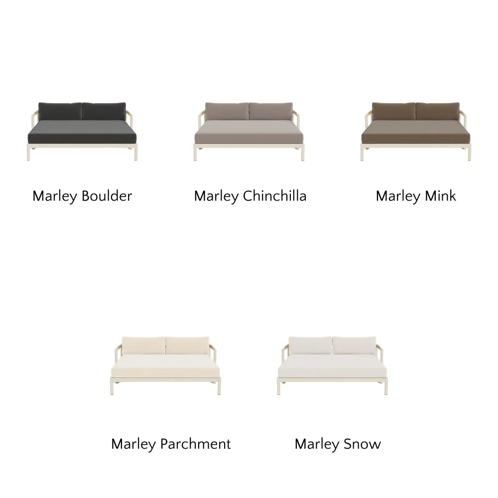 Breeze XL Daybed - Modern Outdoor Patio Lounger with Cushion, Waterproof & UV Resistant - Perfect for Poolside, Garden, or Backyard Relaxation