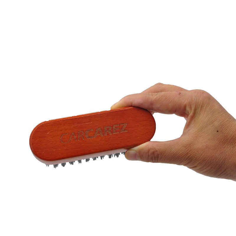 Premium Leather & Textile Detailing Brush for Upholstery, Carpet, Pigmented Leather & Alcantara - Perfect for Car Interior Cleaning, Furniture Care & Auto Detailing
