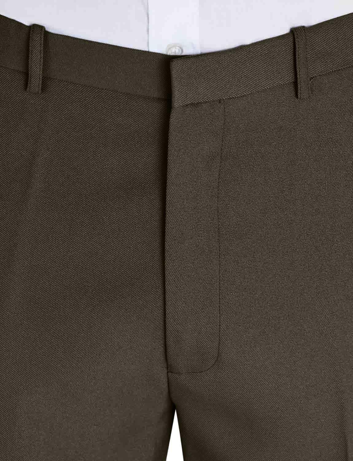 Men's Stretch Waist Formal Work Pants - Comfortable Dress Slacks with Hidden Elastic Waistband | Perfect for Office, Business Meetings & Professional Events