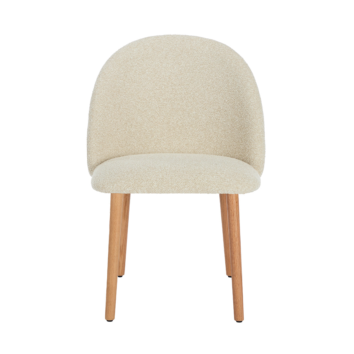 Chloe Boucle Upholstered Dining Chair - Modern Velvet Accent Chair for Kitchen, Dining Room, and Home Decor