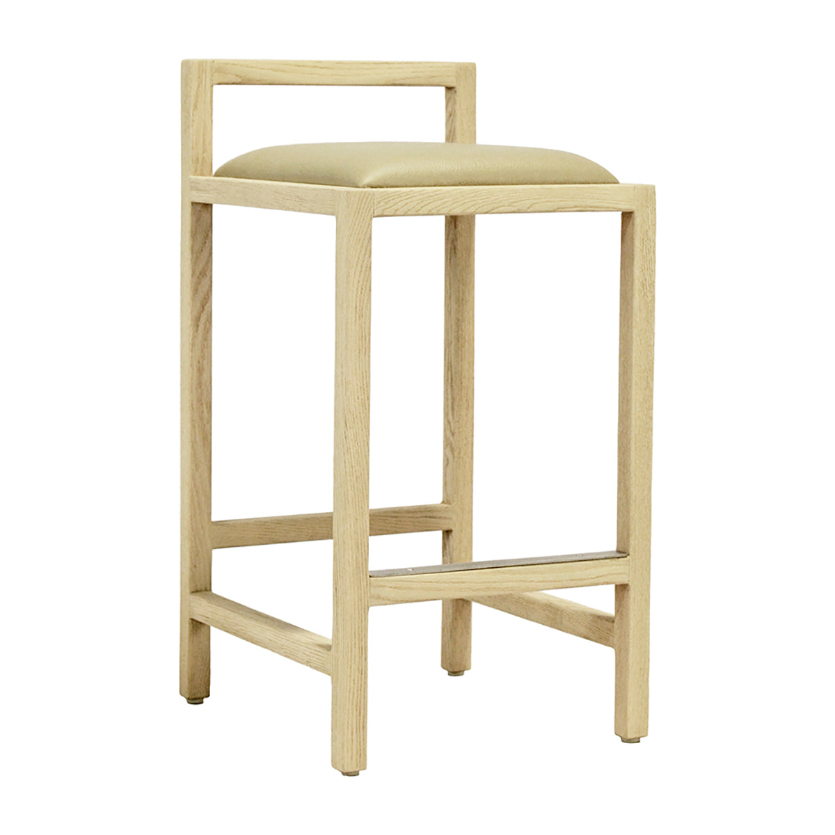 Koko Bar Stool - 26 Inch Height Adjustable Counter Stool with Backrest - Modern Kitchen Island & Breakfast Bar Seating for Home & Restaurant Use