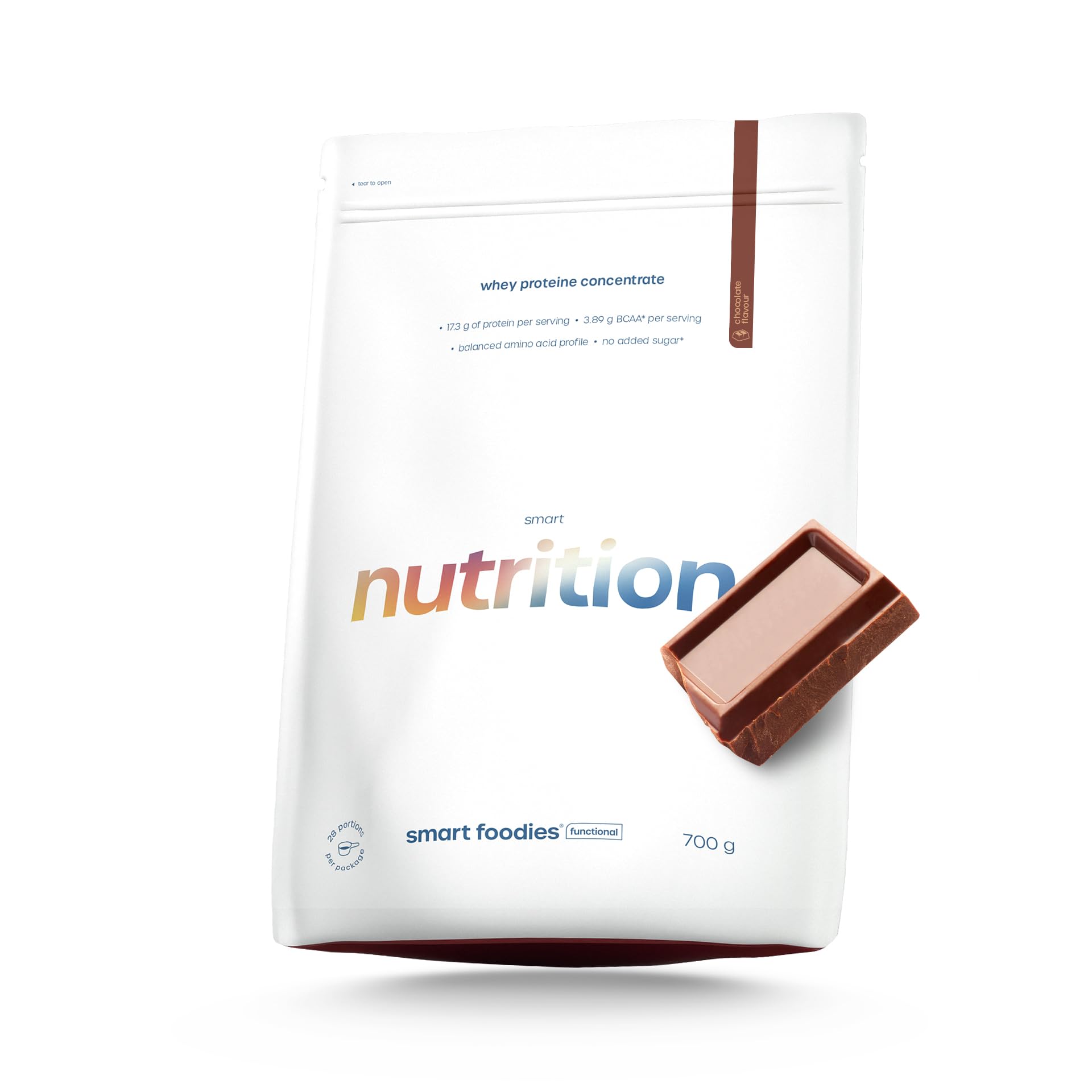 Smartfoodies Smart Nutrition WPC Protein Powder 700g - Premium Whey Protein with Essential Amino Acids, Low Sugar & Fat - Ideal for Muscle Recovery, Weight Management & Post-Workout Nutrition