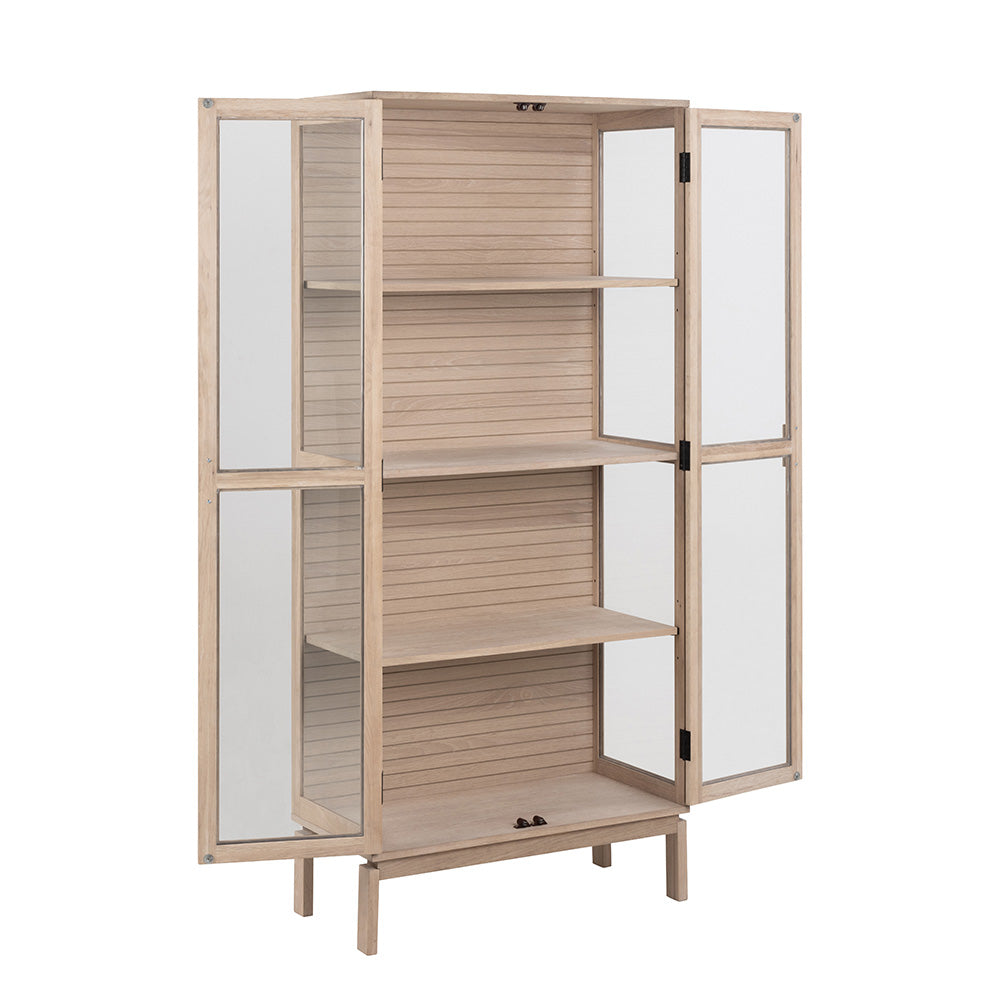 80cm Oak LINLEY Display Unit - Stylish Storage Shelf for Living Room, Bedroom & Office Organization