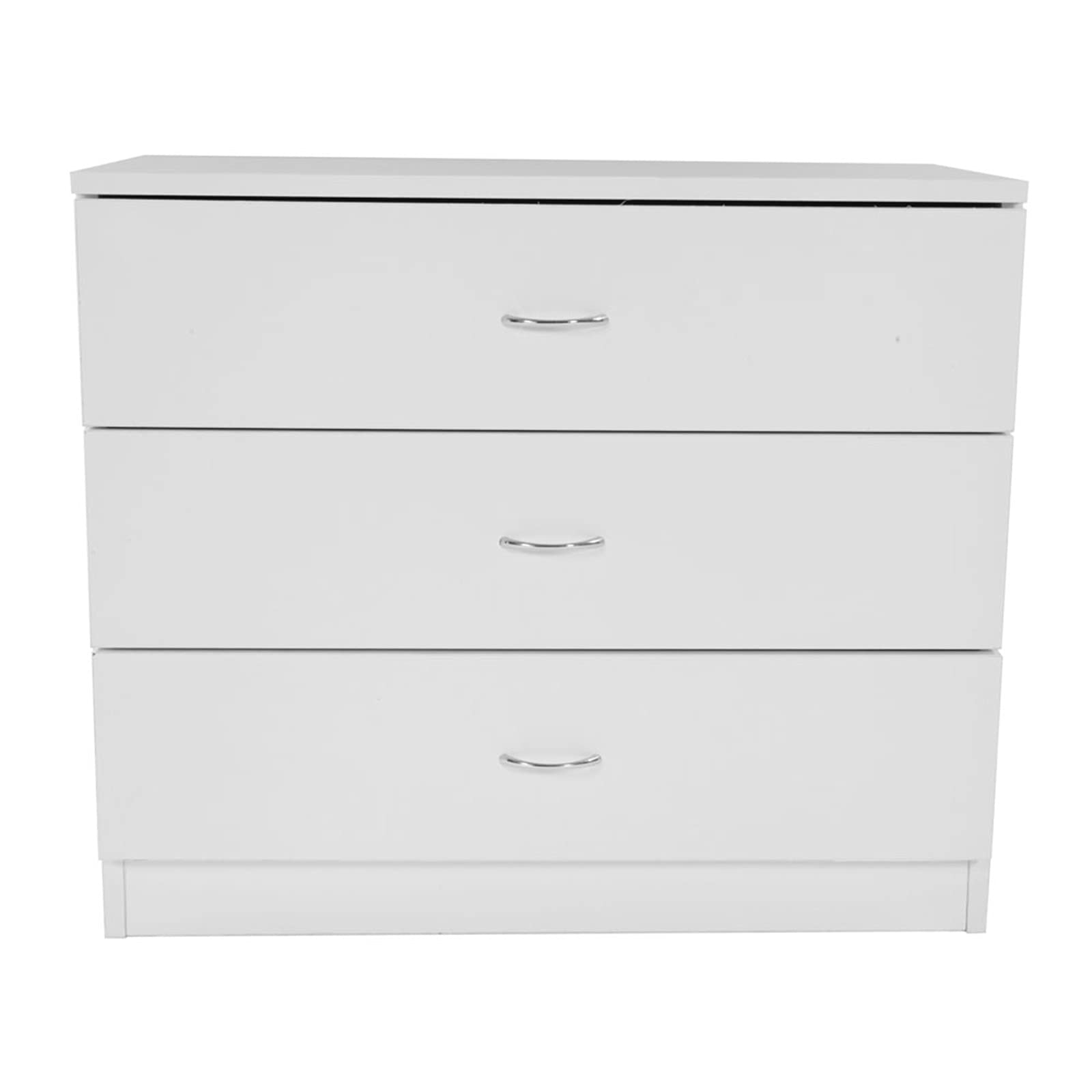 Tesmula GT2-LC Modern Simple 3-Drawer Dresser in White - Perfect for Bedroom, Nursery, or Closet Storage Organization