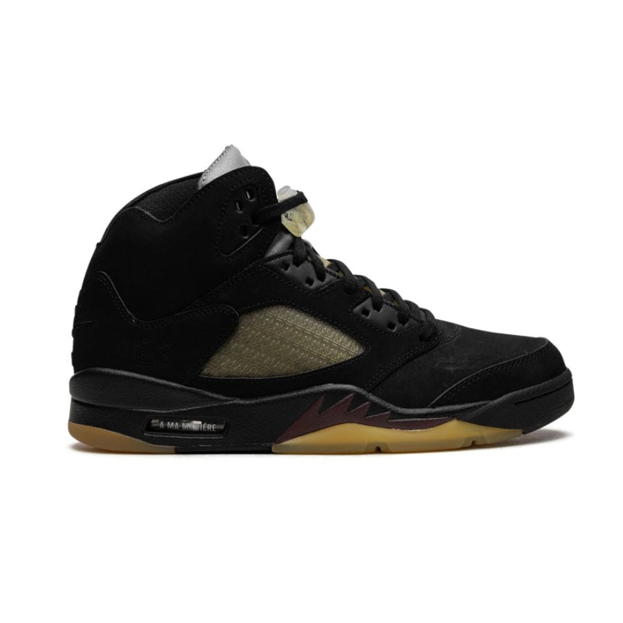 Air Jordan 5 Retro A Ma Maniere Dusk Black Burgundy Crush Sneakers - Men's Basketball Shoes for Streetwear & Casual Outfits