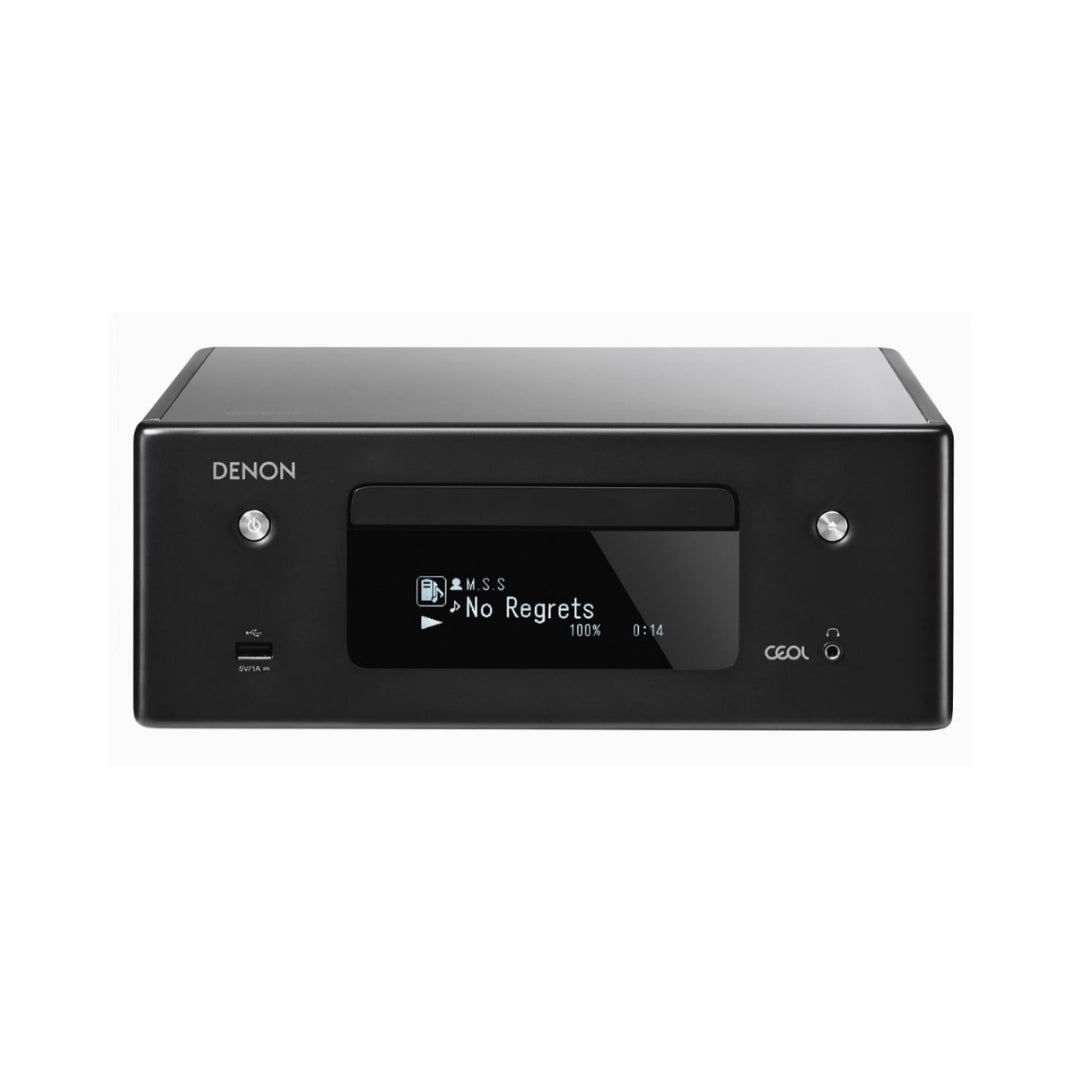Denon RCD-N10 Hi-Fi Network CD Receiver with Bluetooth, Apple AirPlay 2 & HEOS - Open Box - Perfect for Home Audio & Streaming Music